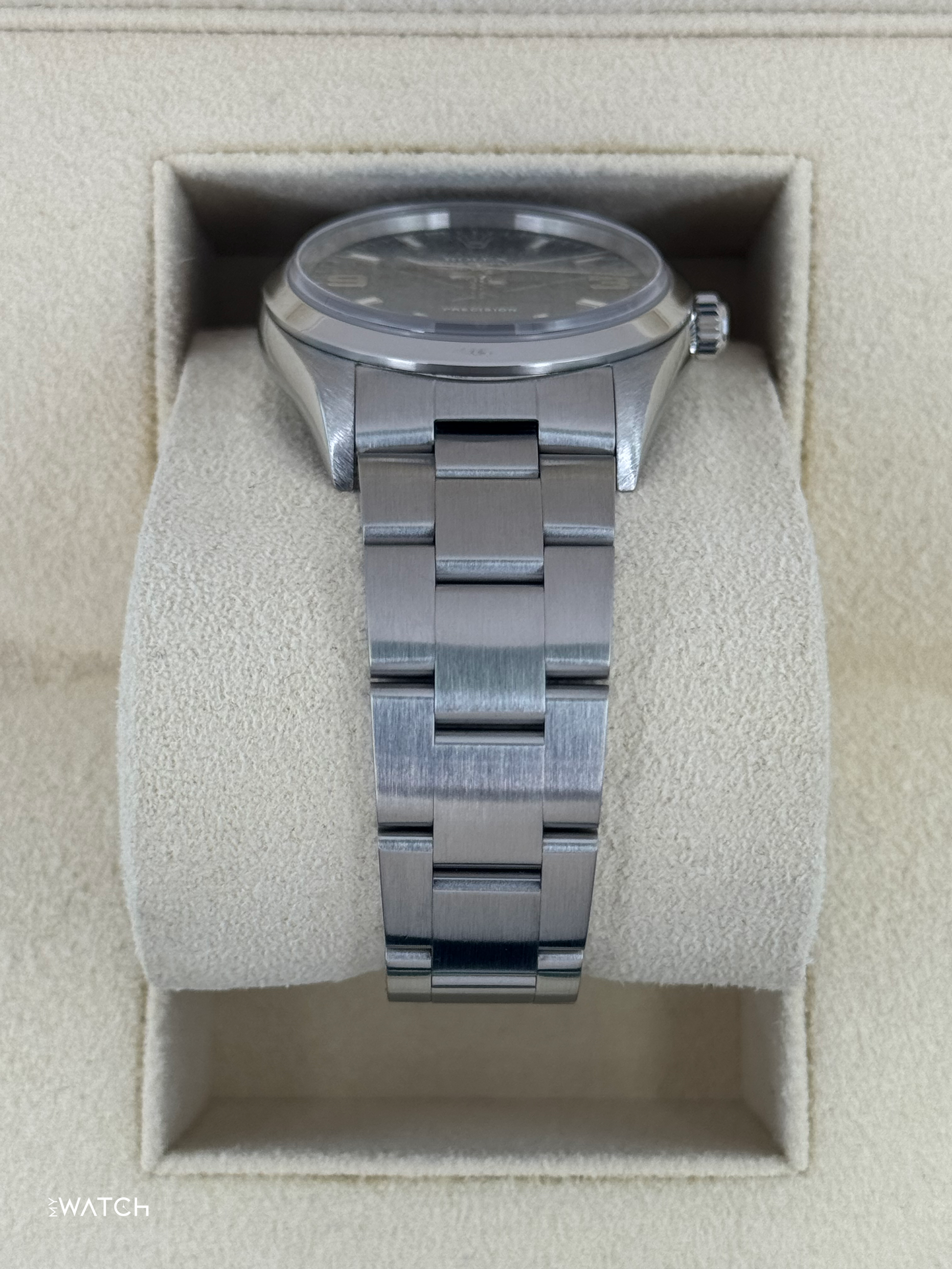 2008 Rolex Air-King 34mm 14000M Stainless Steel Blue Dial - MyWatchLLC