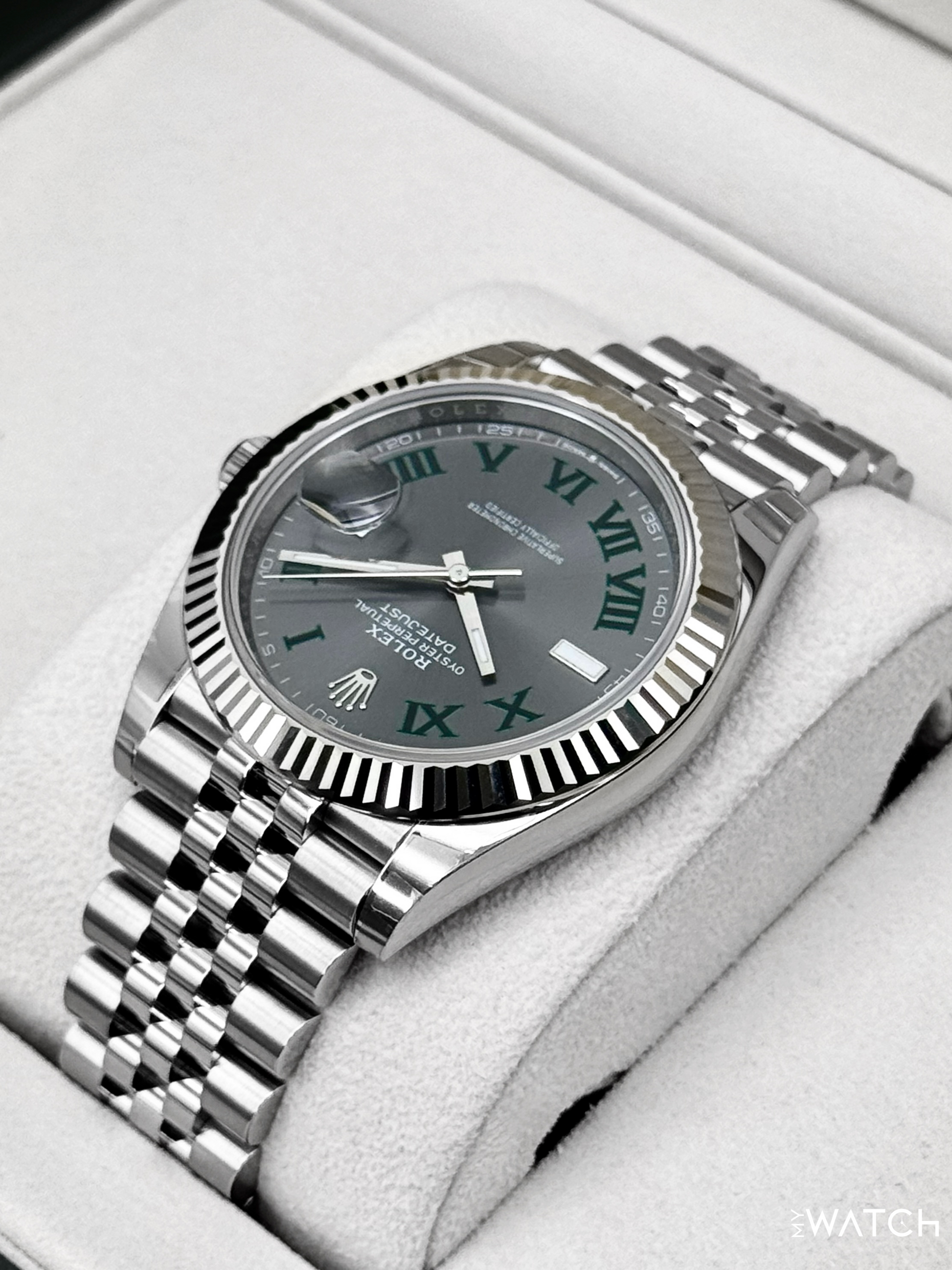 NEW 2026 Rolex Datejust 41mm 126334 Jubilee Wimbledon Dial (STICKERED) - MyWatchLLC