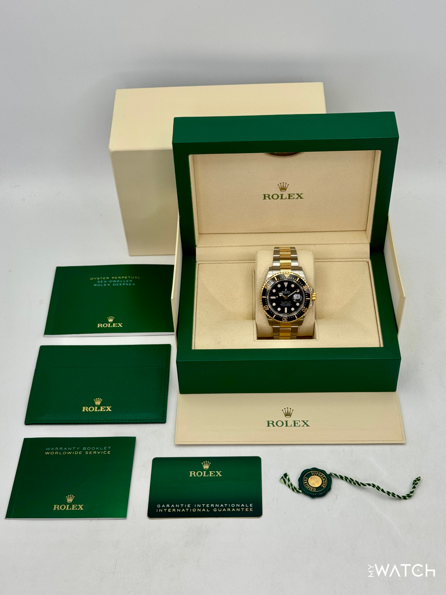 2022 Rolex Sea-Dweller 43mm 126603 Two-Tone Black Dial - MyWatchLLC