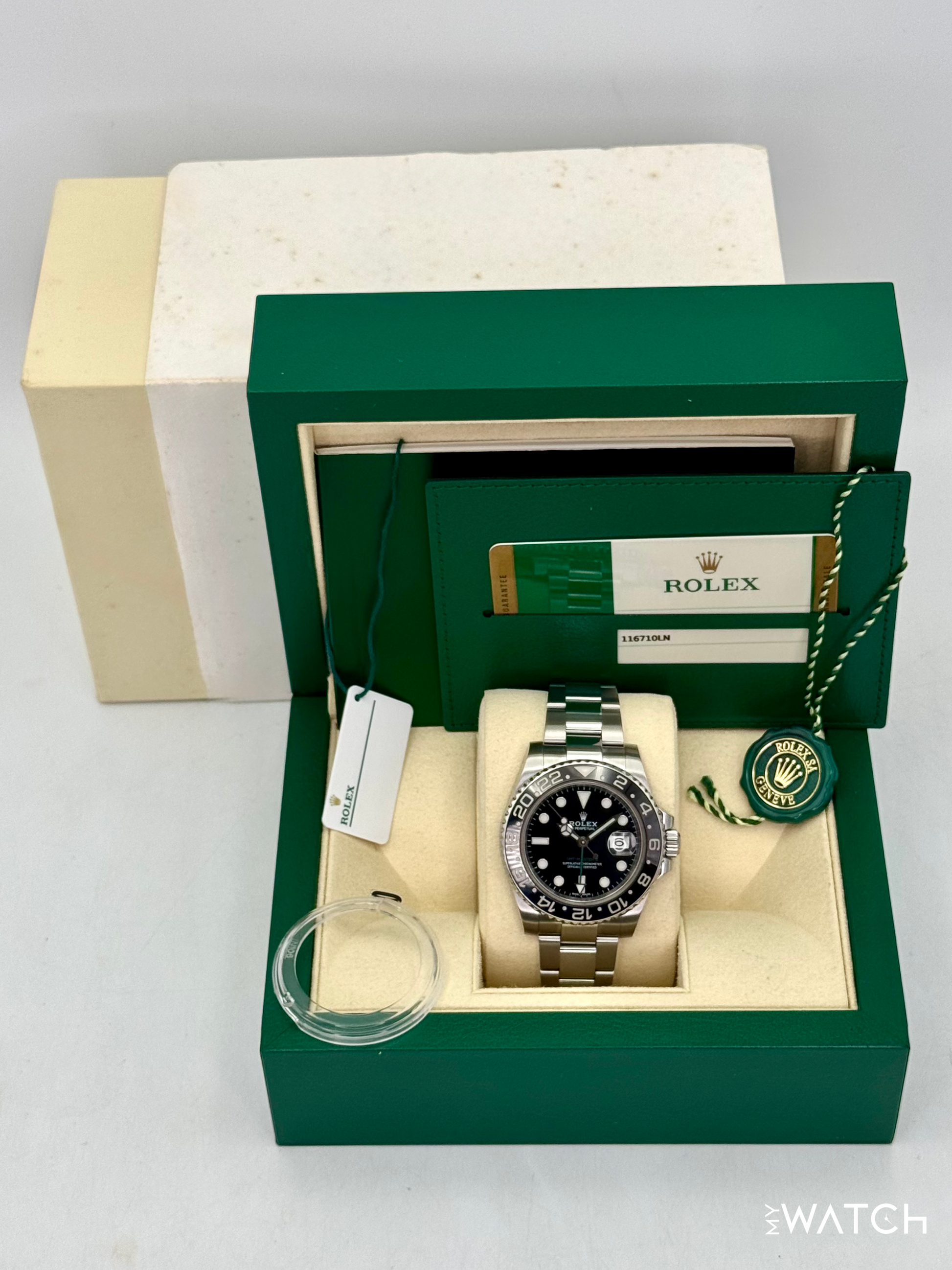 2018 Rolex GMT-Master II 40mm 116710LN Stainless Steel Black Dial - MyWatchLLC