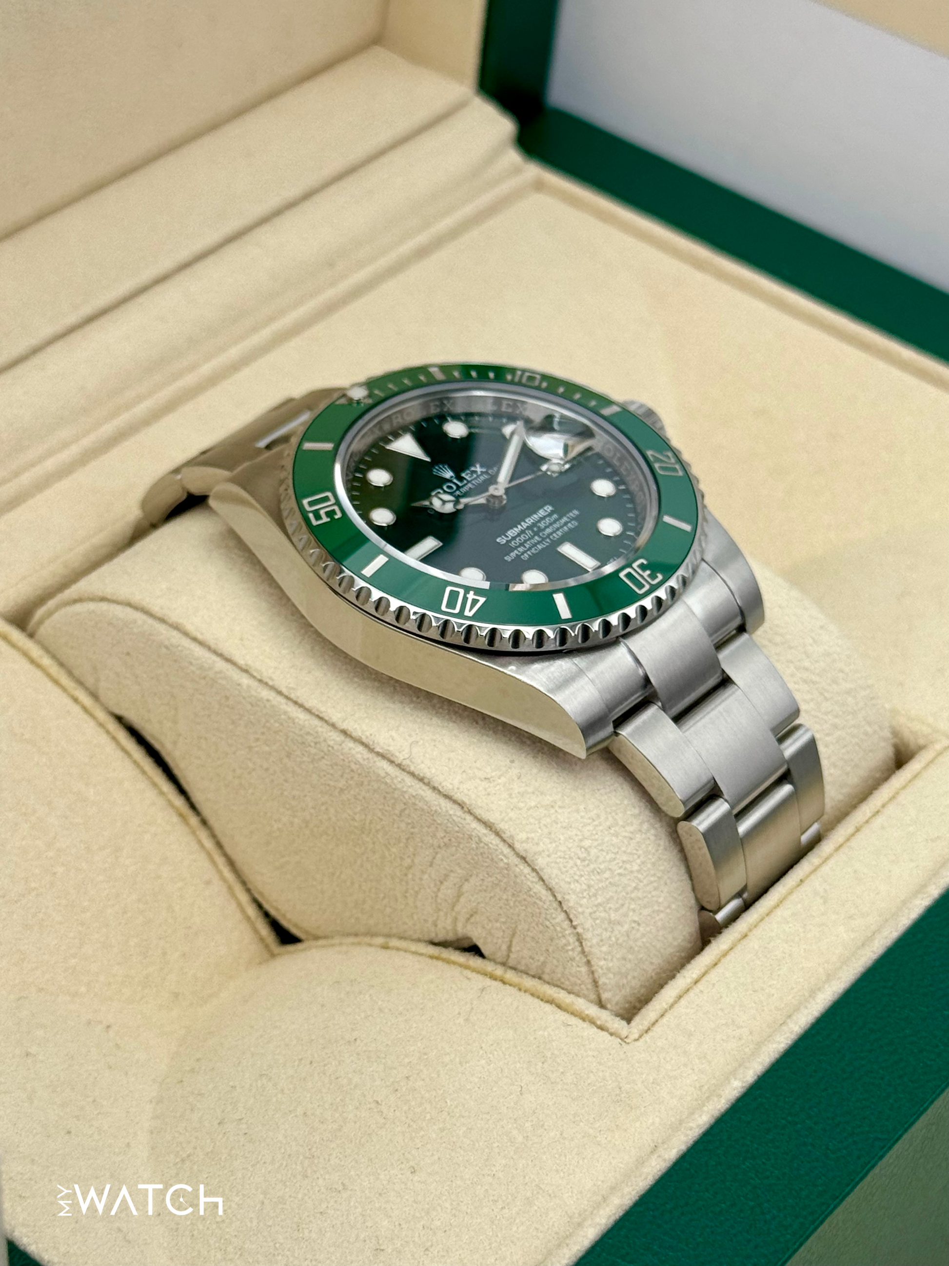 2018 Rolex Submariner “Hulk” 40mm 116610LV Green Dial - MyWatchLLC