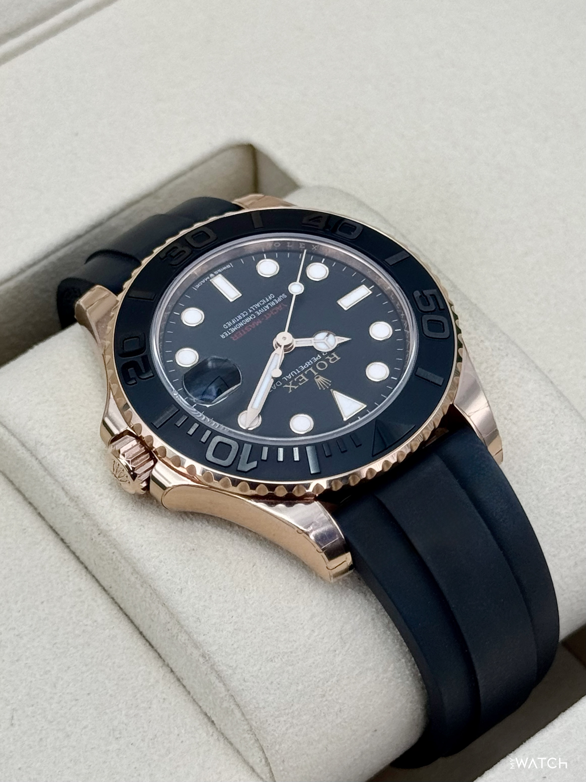 NEW 2026 Rolex Yacht-Master 37mm 268655 Rose Gold Black Dial (STICKERED) - MyWatchLLC