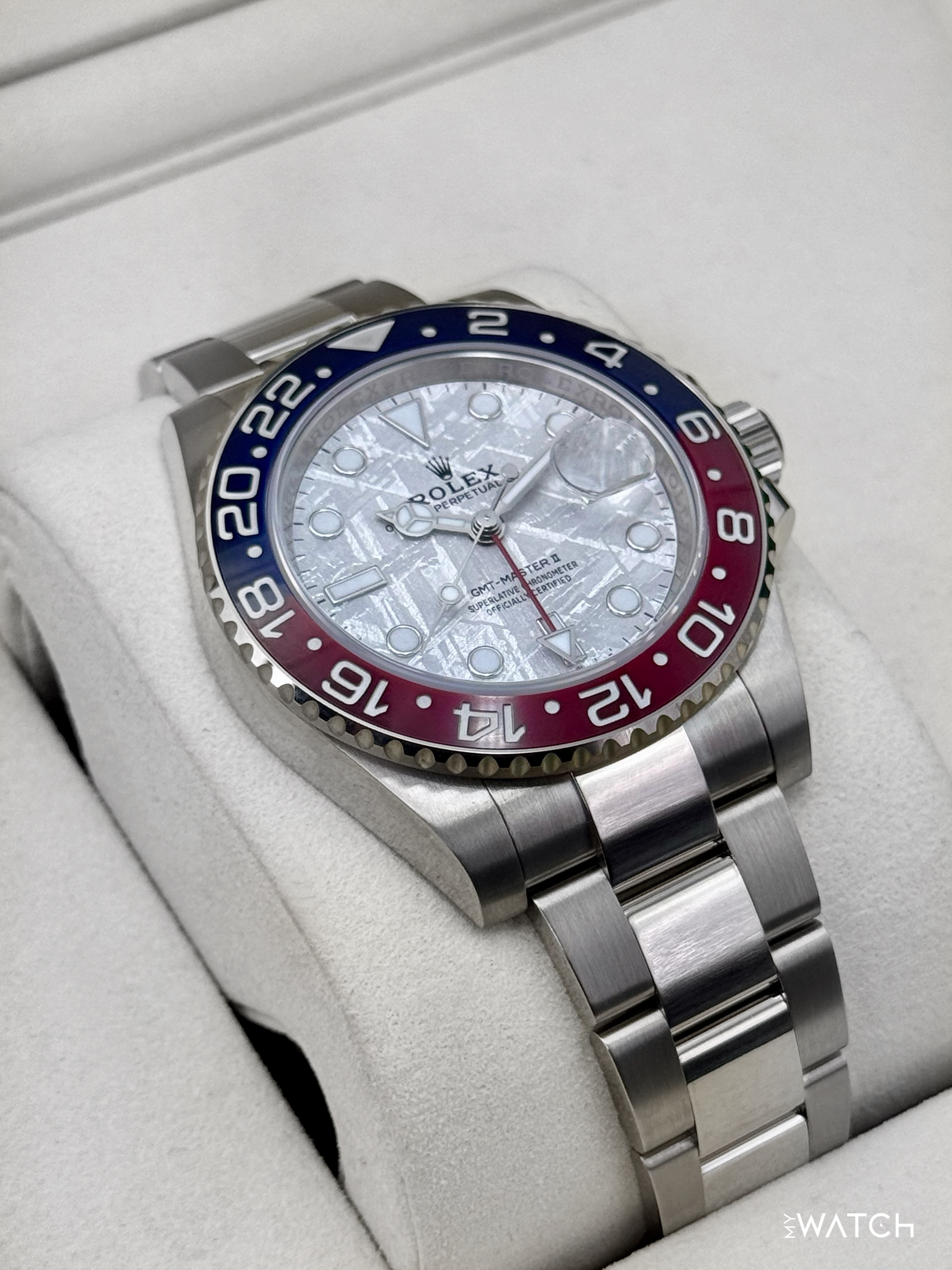 NEW 2025 Rolex GMT-Master II "Pepsi" 40mm 126719BLRO Meteorite Dial (STICKERED) - MyWatchLLC