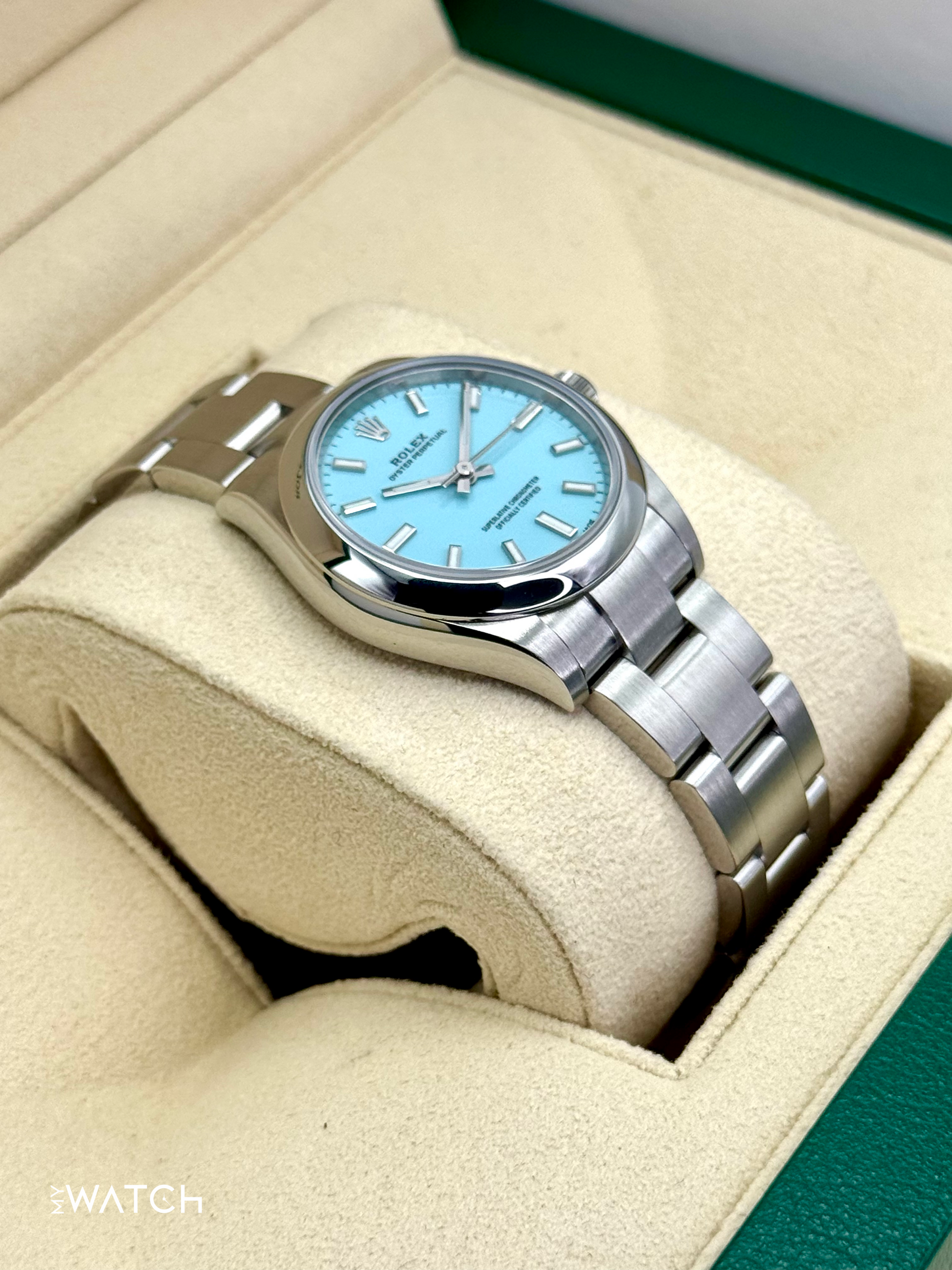 2023 Rolex Oyster Perpetual 31mm 277200 Turquoise Tiffany Blue Dial - MyWatchLLC