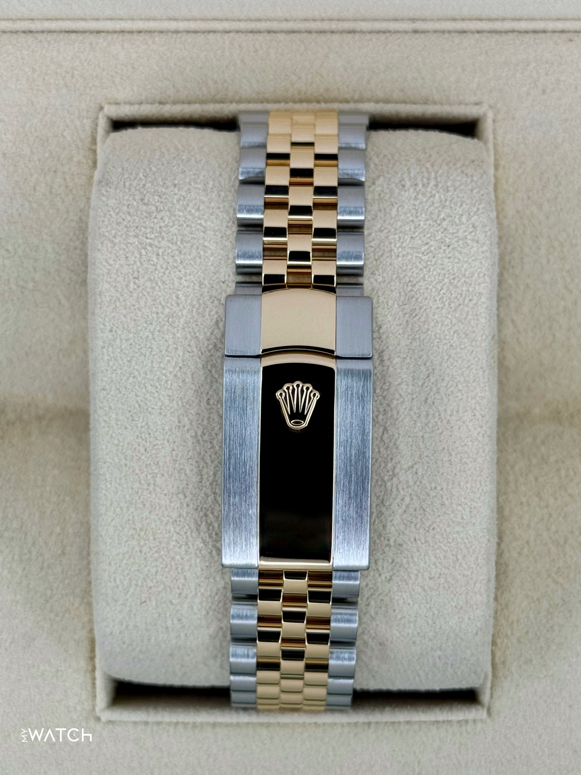 2024 Rolex Datejust 41mm 126333 Two-Tone Jubilee Black Diamond Dial - MyWatchLLC