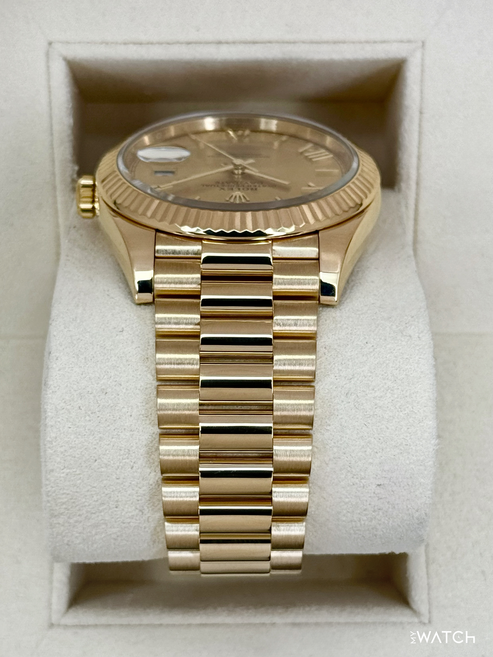 2019 Rolex Day-Date 40mm 228238 Presidential Champagne Dial - MyWatchLLC
