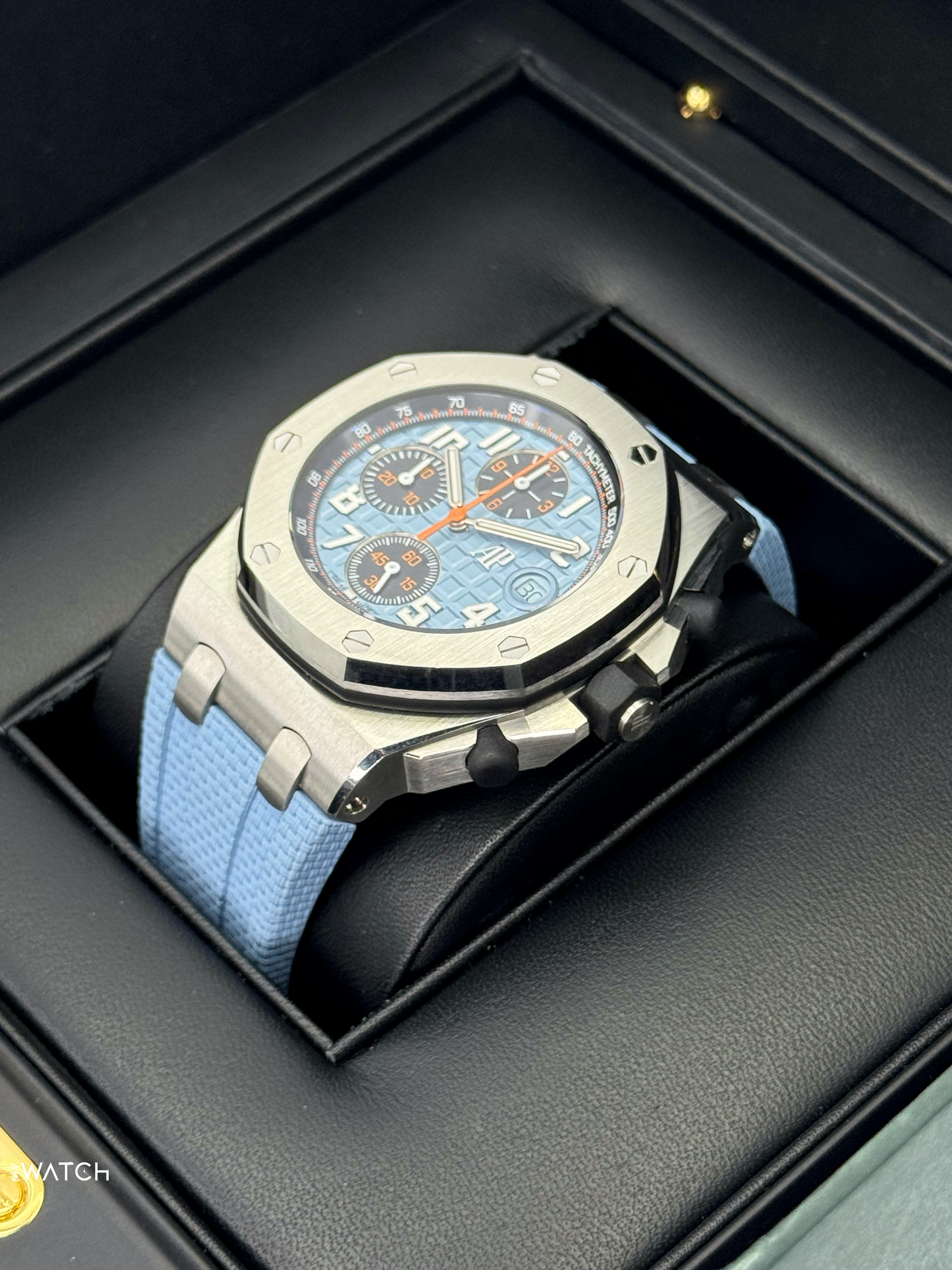 2022 Audemars Piguet Royal Oak Offshore Chrono 42mm 26238ST Blue Dial - MyWatchLLC