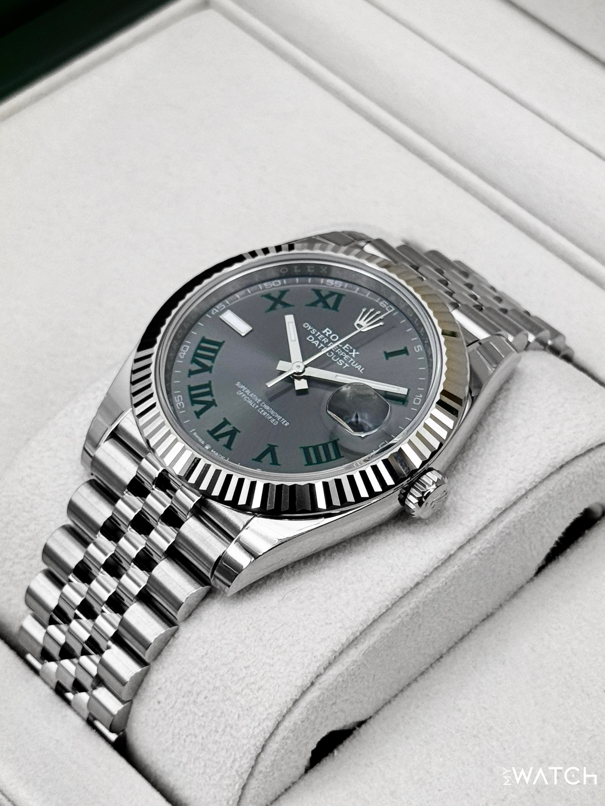 NEW 2026 Rolex Datejust 41mm 126334 Jubilee Wimbledon Dial (STICKERED) - MyWatchLLC