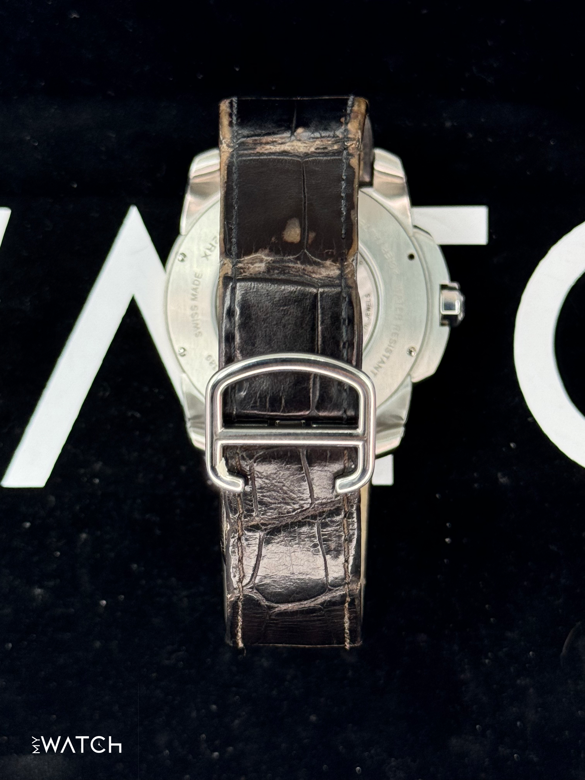 2012 Cartier Calibre De Cartier 42mm W7100051 Two-Tone Brown Dial - MyWatchLLC