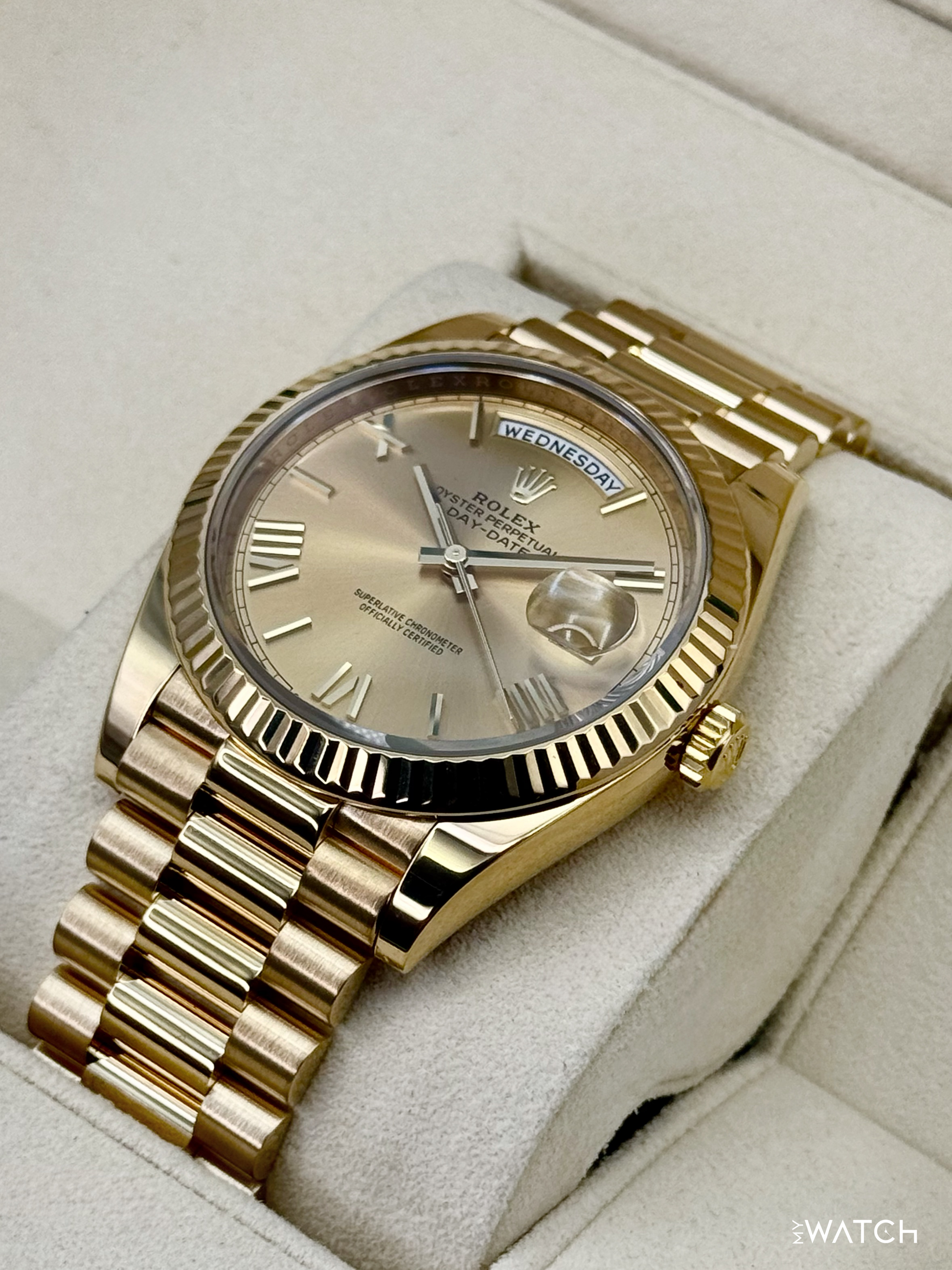 2019 Rolex Day-Date 40mm 228238 Presidential Champagne Dial - MyWatchLLC