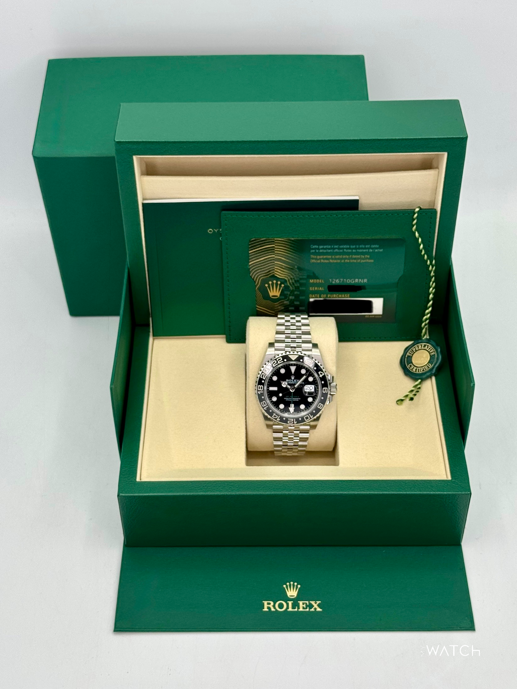NEW 2025 Rolex GMT-Master II "Bruce Wayne" 40mm 126710GRNR Jubilee - MyWatchLLC
