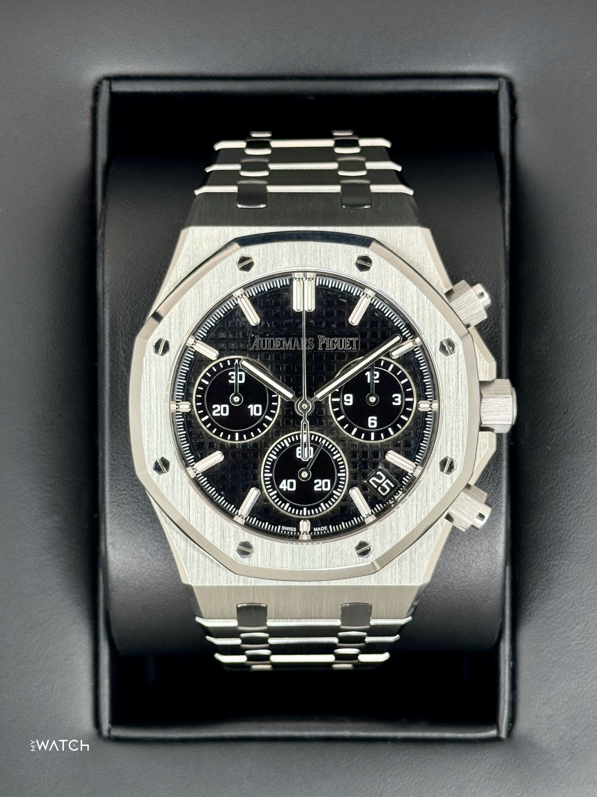 2023 Audemars Piguet Royal Oak Chronograph 41mm 26240ST Black Dial - MyWatchLLC