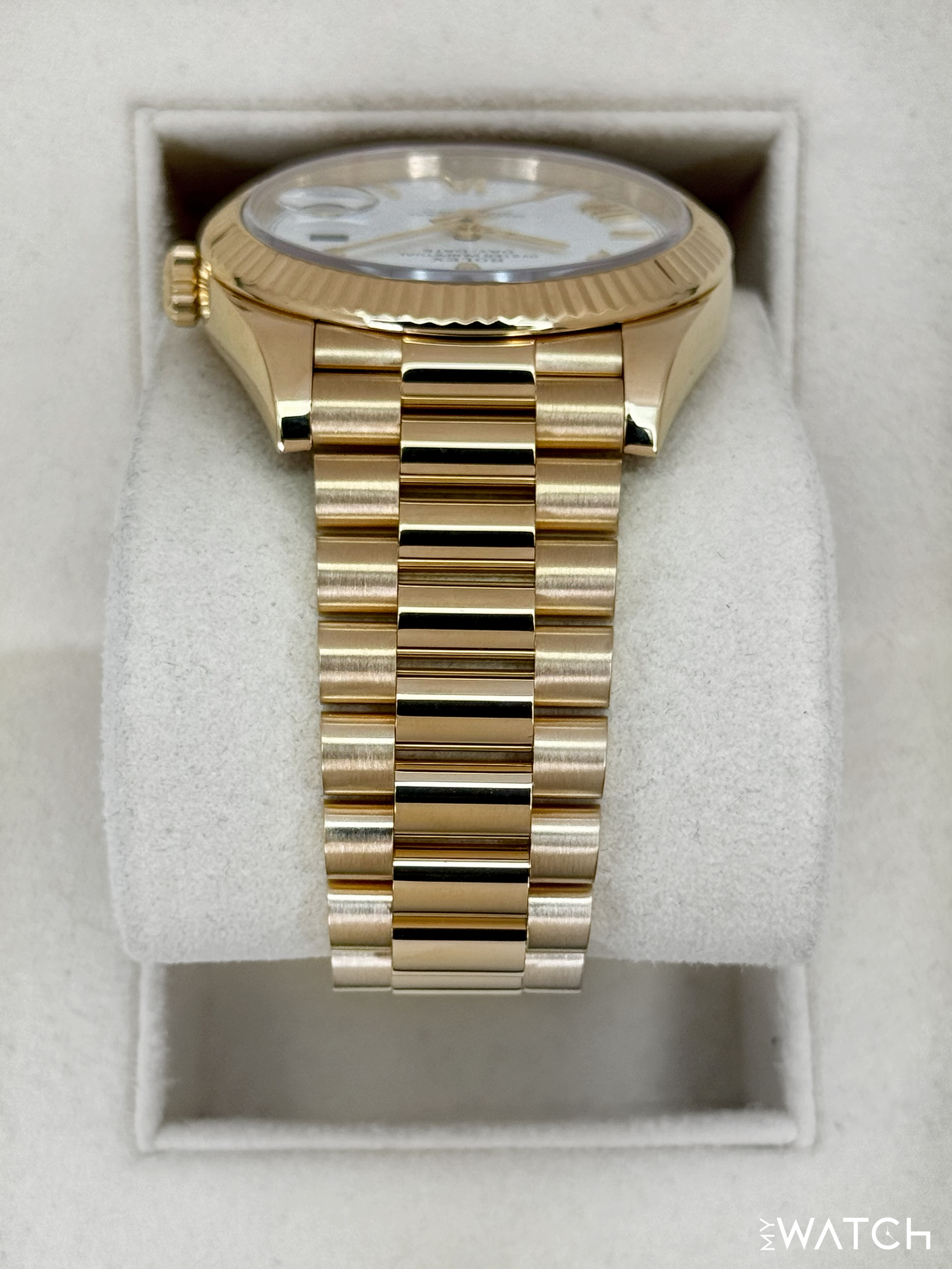 2021 Rolex Day-Date 40mm 228238 Presidential White Dial - MyWatchLLC