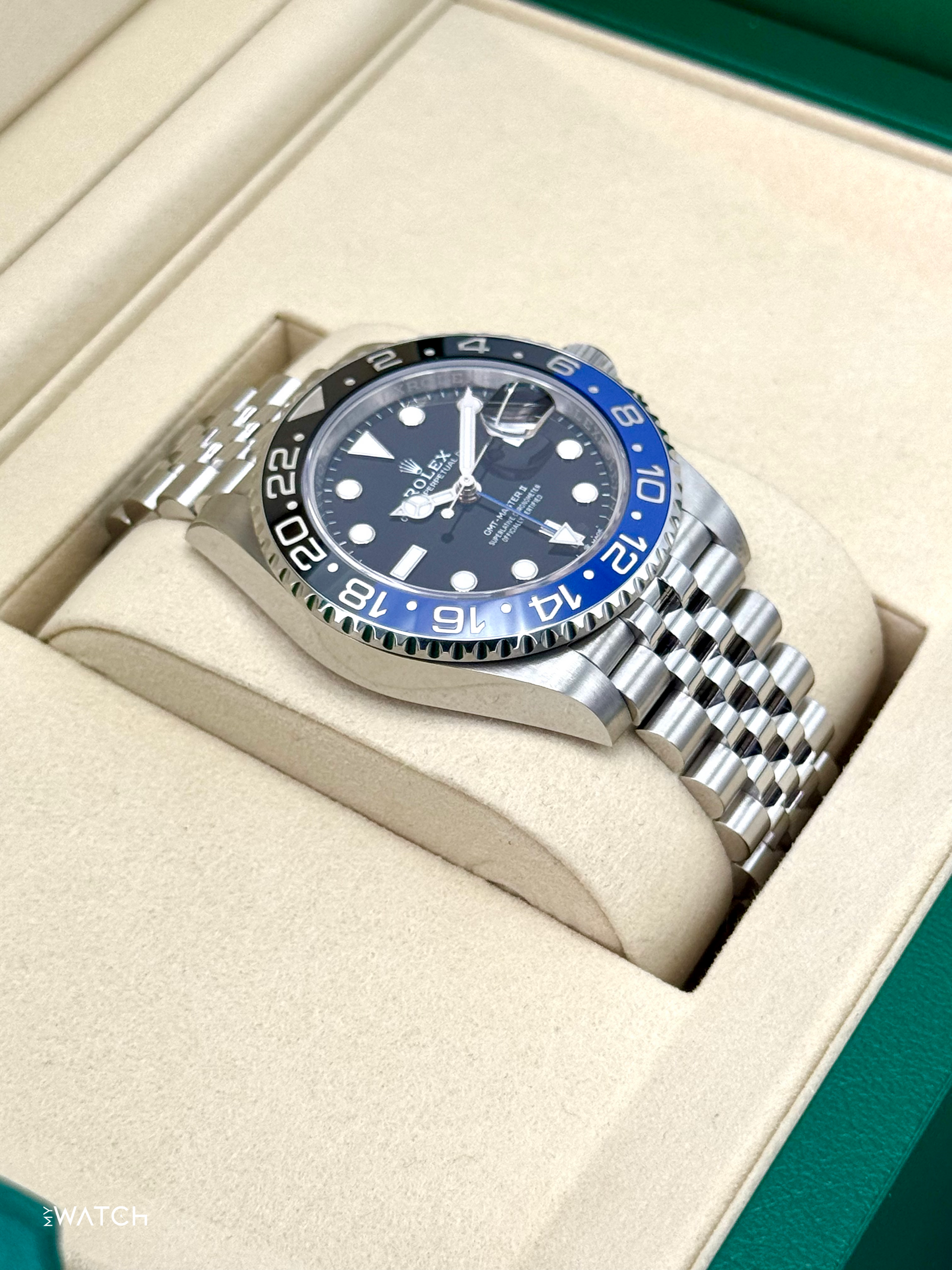 2025 Rolex GMT-Master II "Batgirl" 40mm 126710BLNR Jubilee - MyWatchLLC