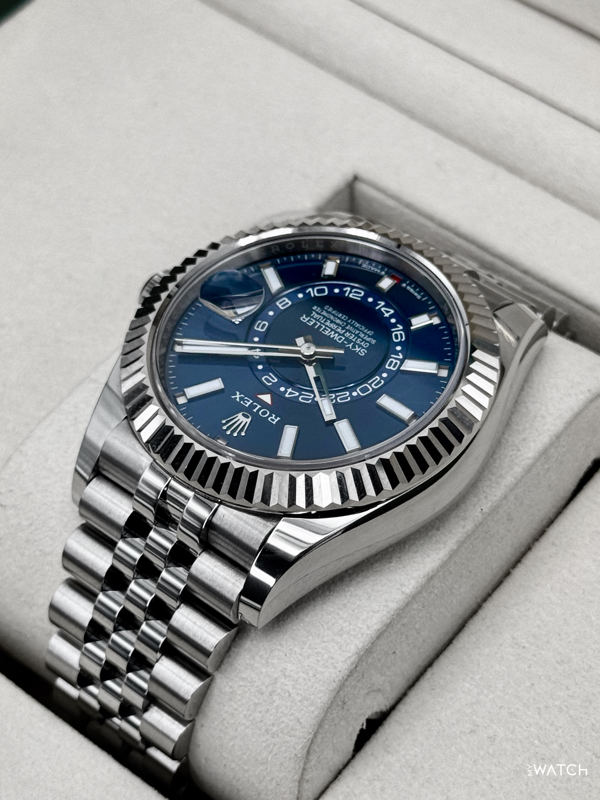 2025 Rolex Sky-Dweller 42mm 336934 Jubilee Blue Dial - MyWatchLLC