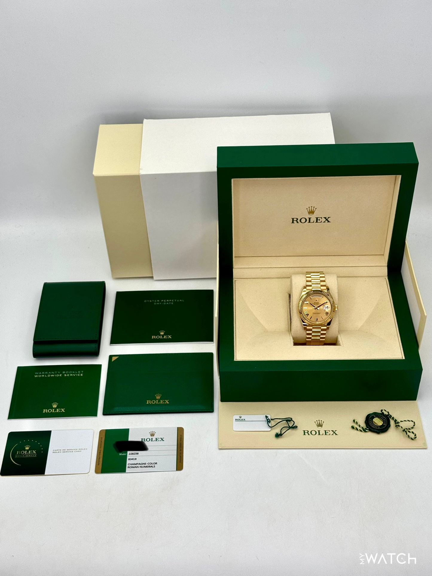2019 Rolex Day-Date 40mm 228238 Presidential Champagne Dial - MyWatchLLC