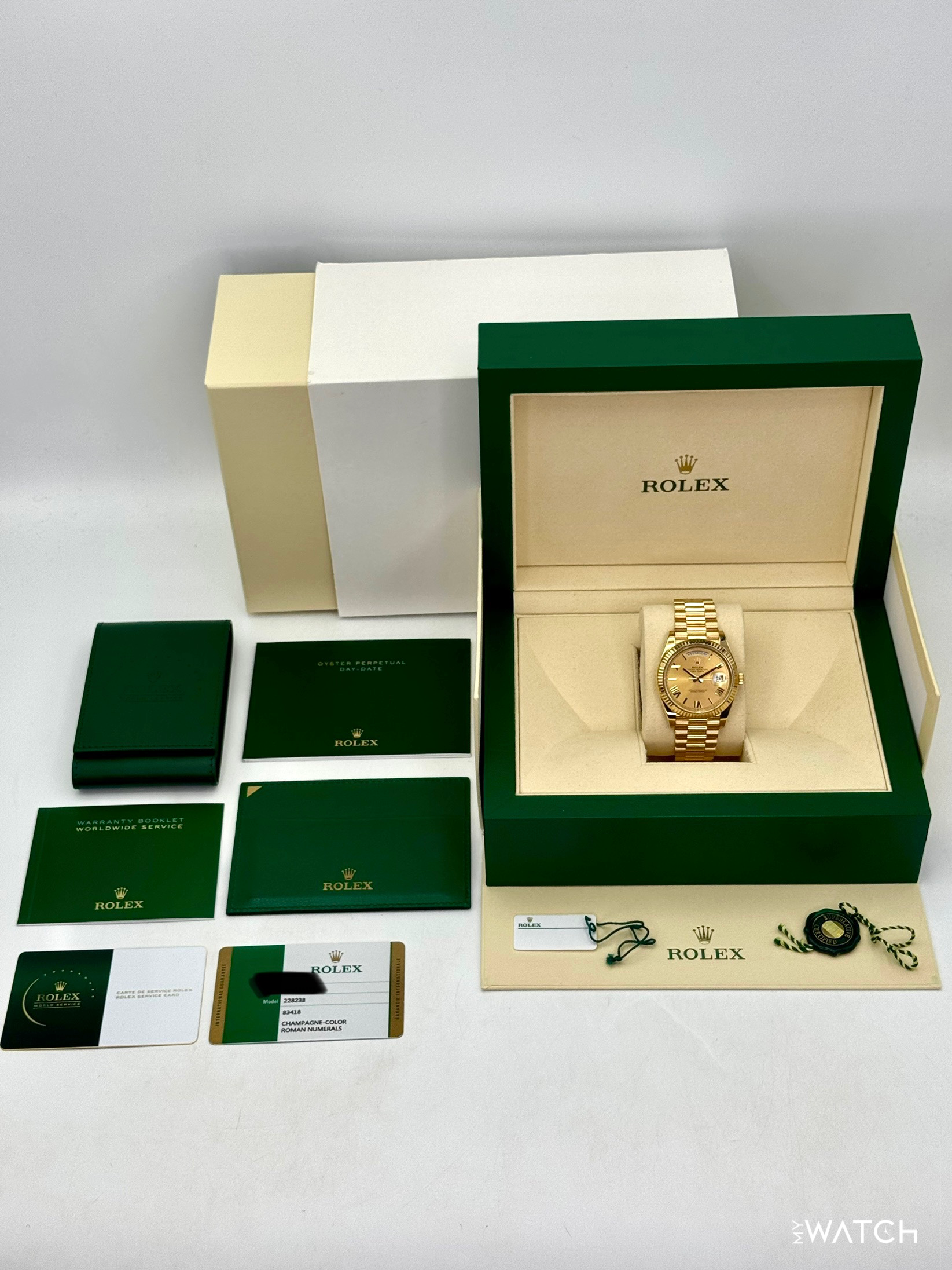 2019 Rolex Day-Date 40mm 228238 Presidential Champagne Dial - MyWatchLLC