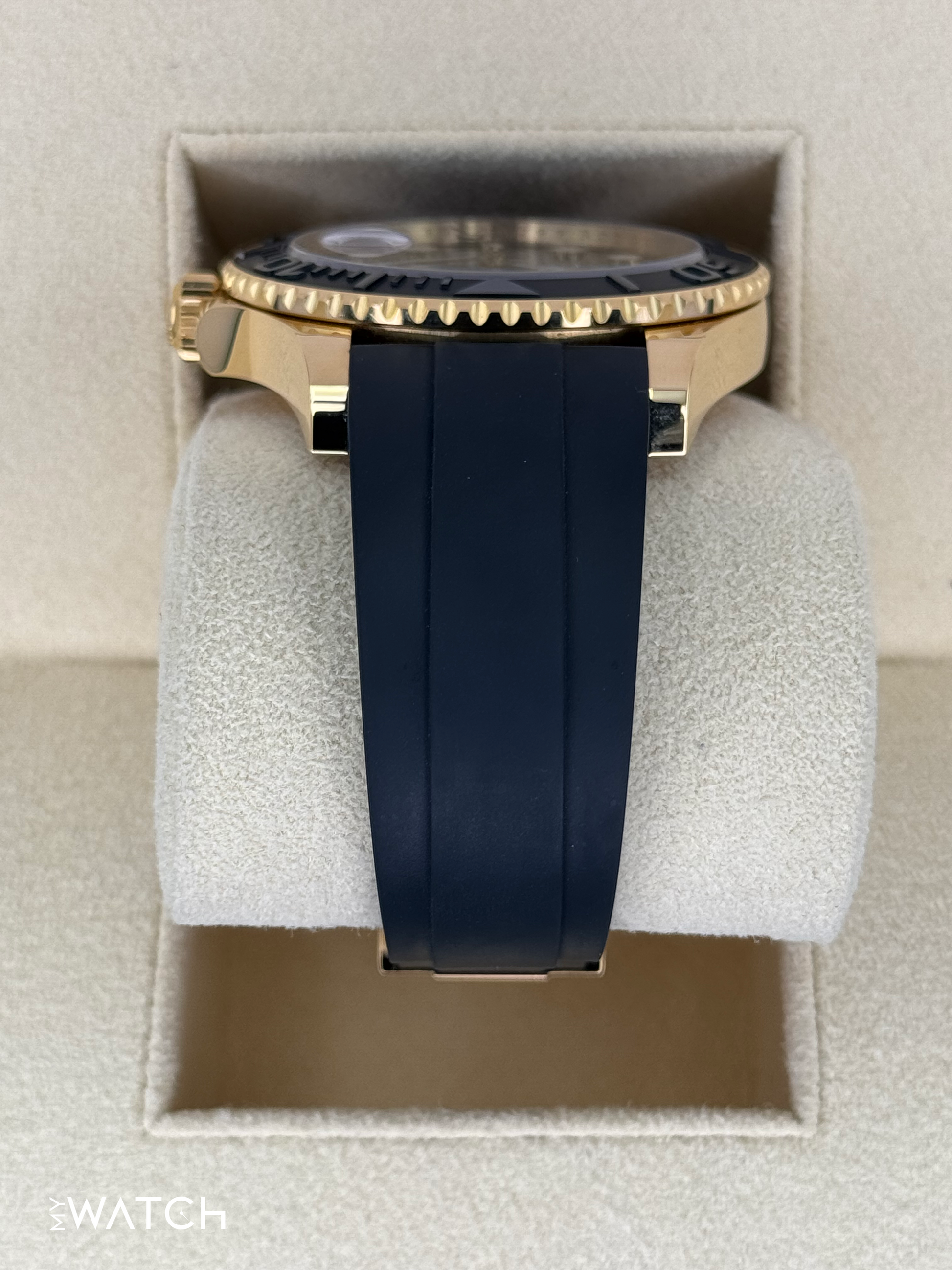 2024 Rolex Yacht-Master 42mm 226658 Gold Oysterflex Black Dial - MyWatchLLC