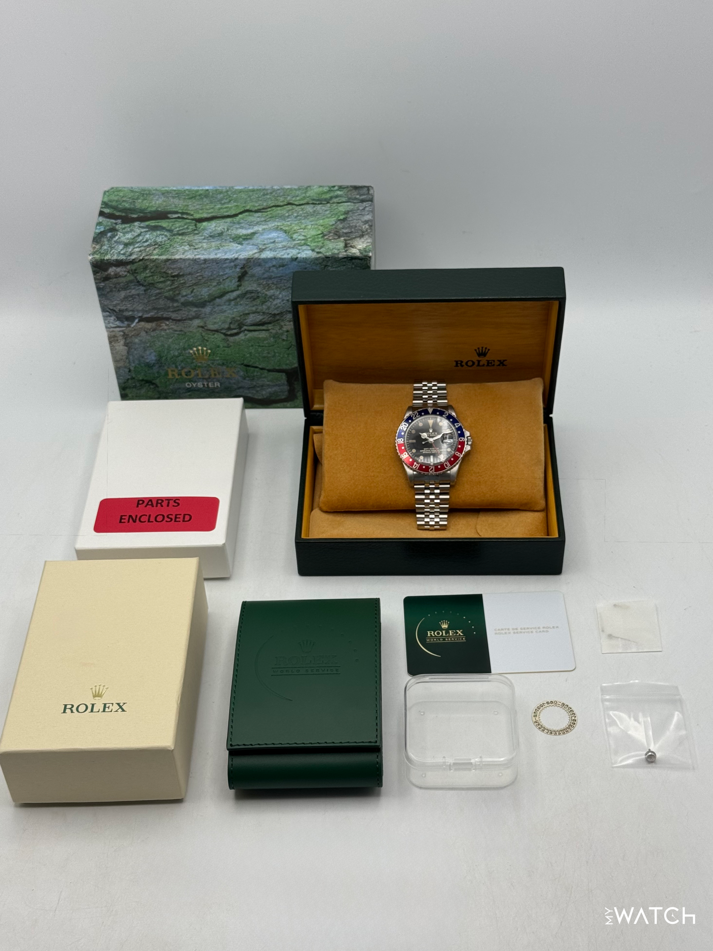 1966 Rolex GMT-Master "Pepsi" 40mm 1675 Stainless Steel Jubilee Black Dial - MyWatchLLC