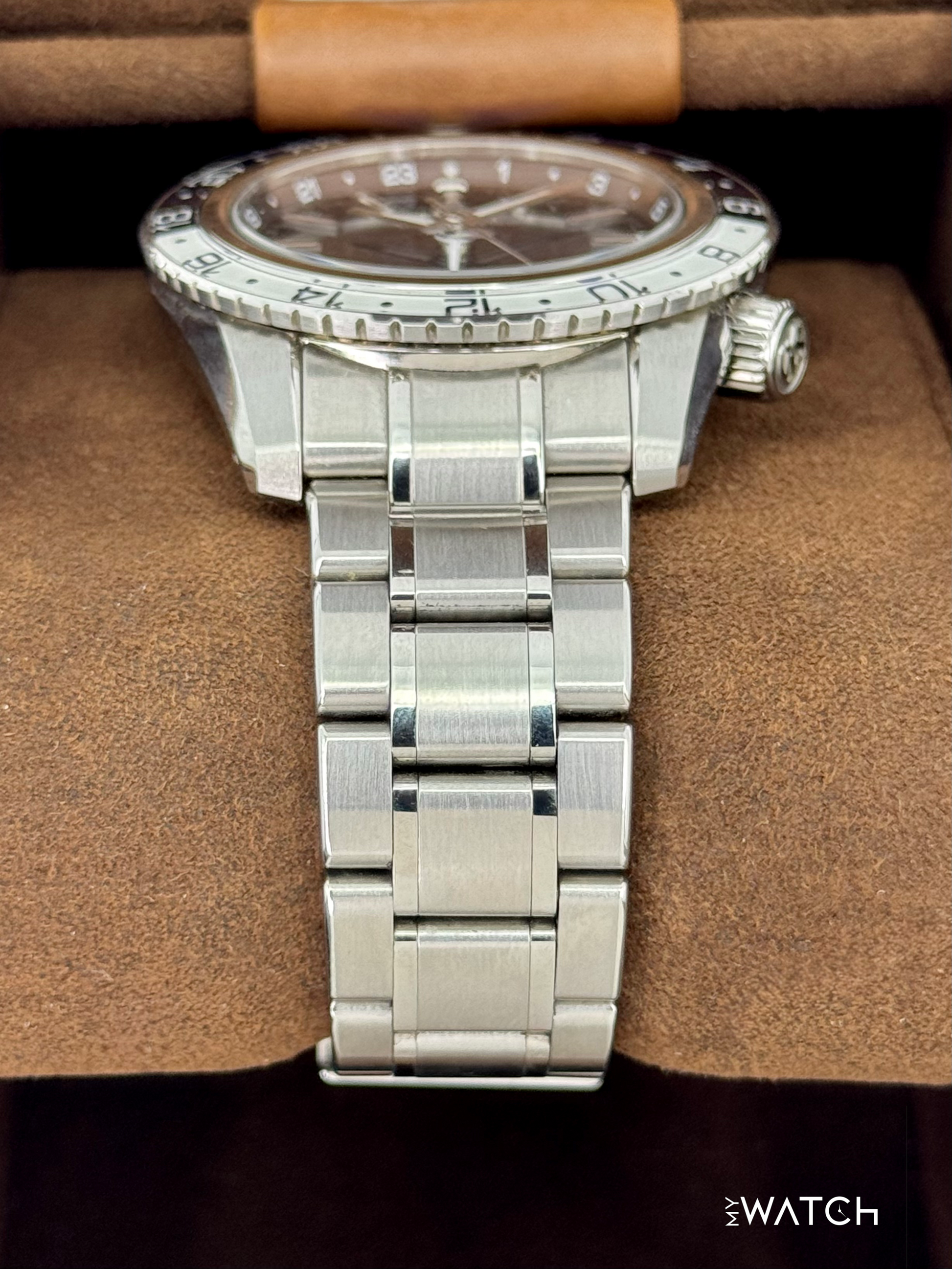 Grand Seiko GMT 44.2mm SBGJ237 Stainless Steel Blue Dial - MyWatchLLC