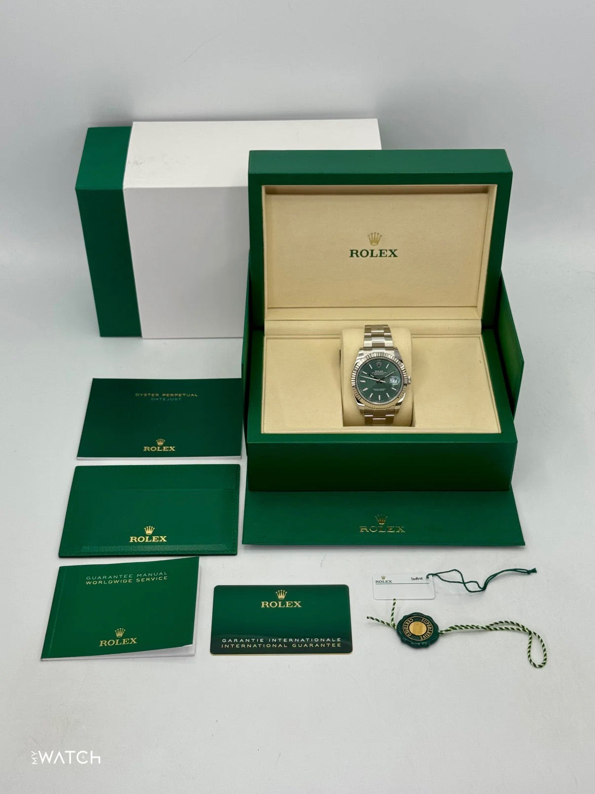 NEW 2025 Rolex Datejust 41mm 126334 Oyster Mint Green Dial