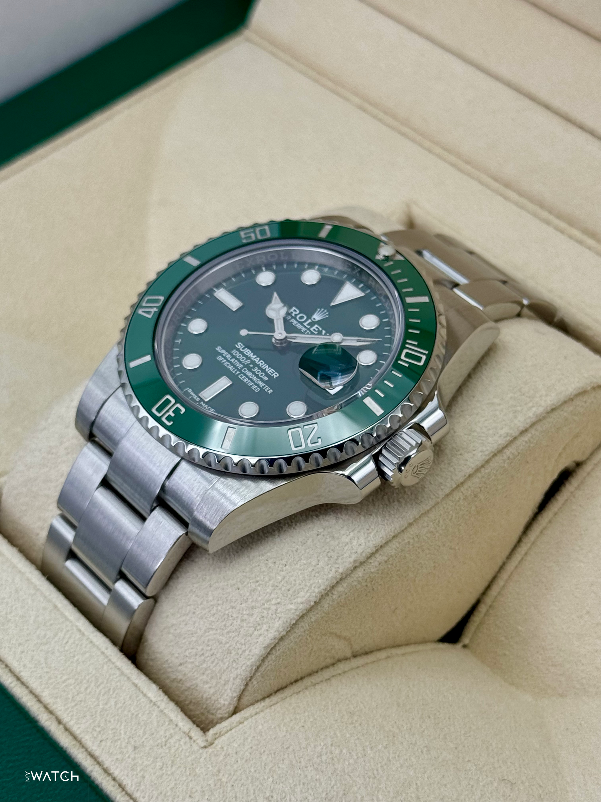 2025 CPO Rolex Submariner “Hulk” 40mm 116610LV Green Dial - MyWatchLLC