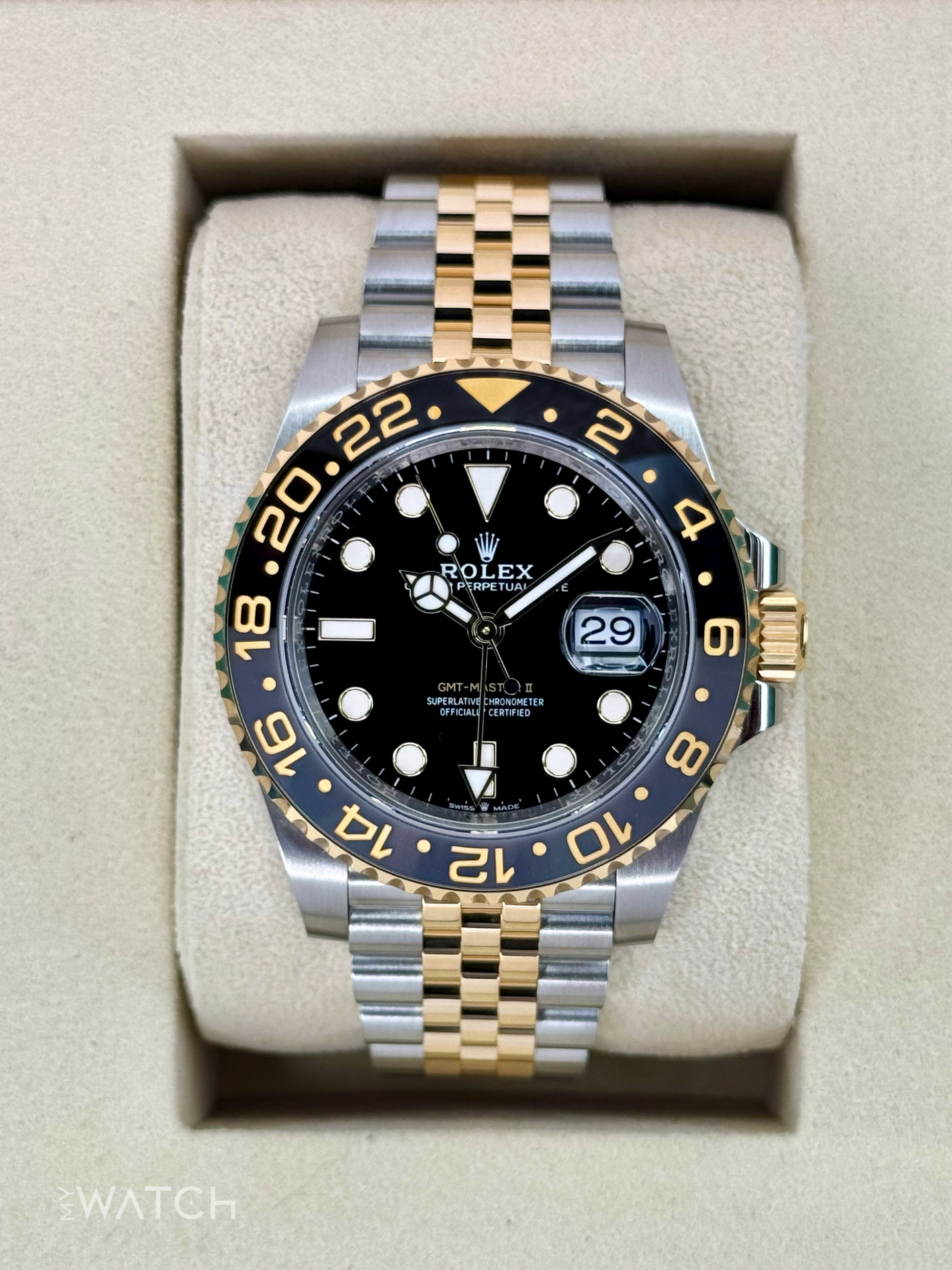 2025 Rolex GMT-Master II 40mm 126713GRNR Two-Tone Jubilee - MyWatchLLC