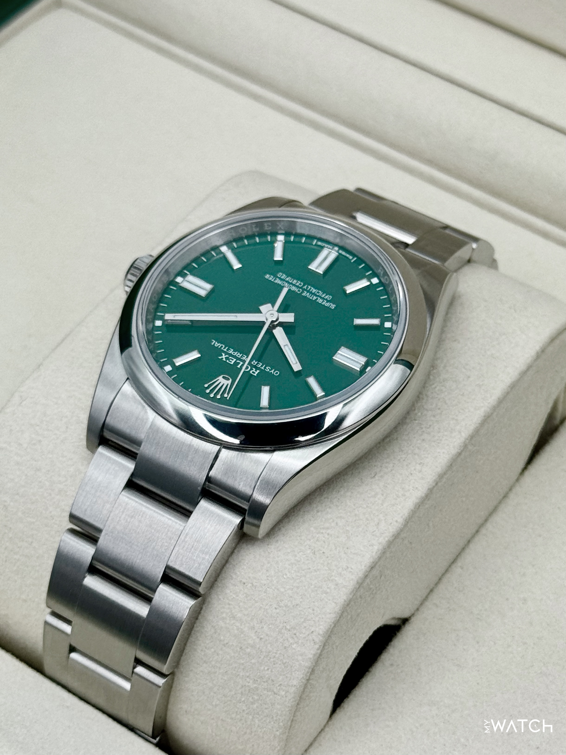 NEW 2026 Rolex Oyster Perpetual 36mm 126000 Green Dial - MyWatchLLC