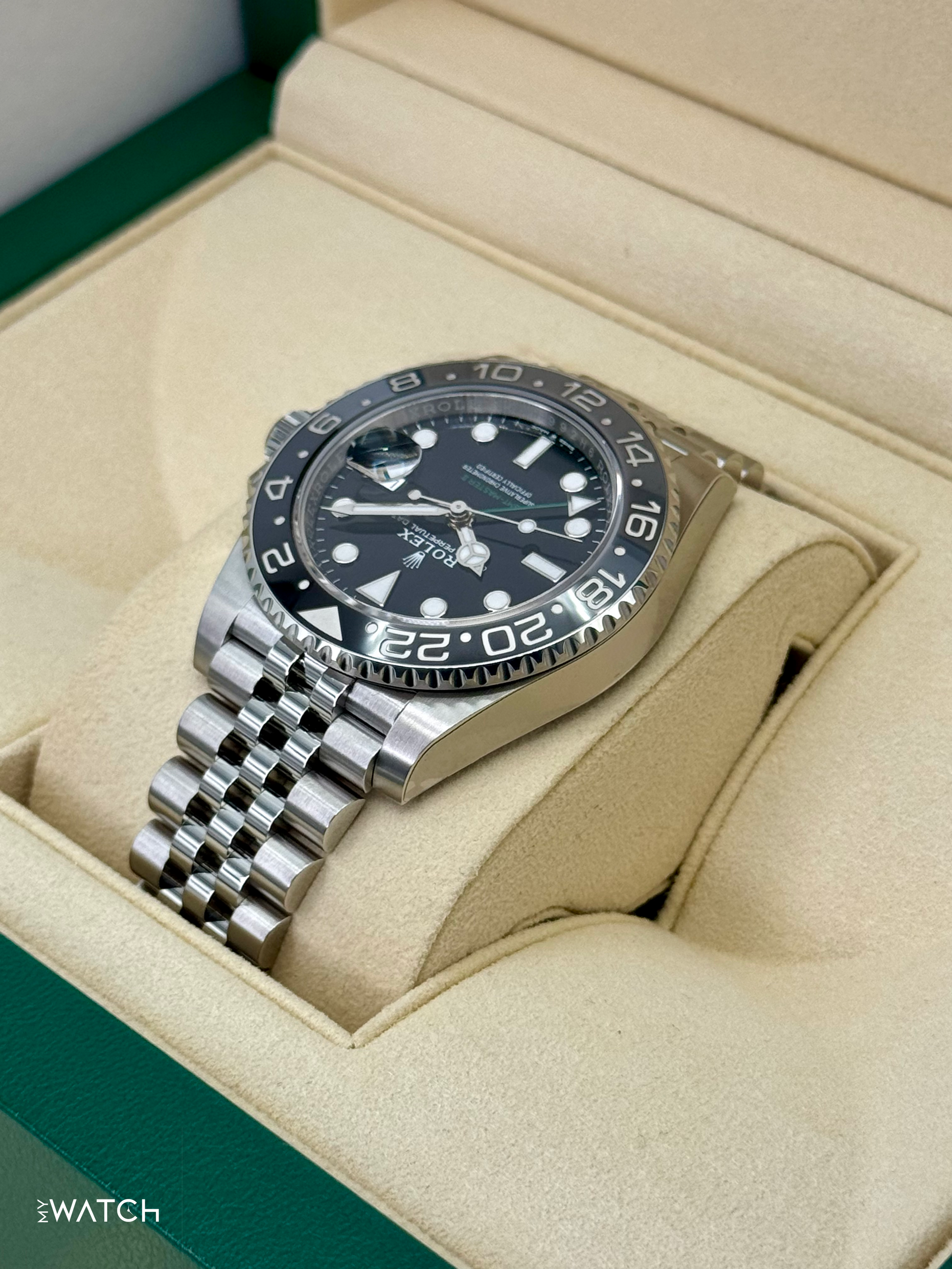 NEW 2024 Rolex GMT-Master II "Bruce Wayne" 40mm 126710GRNR Jubilee (STICKERED) - MyWatchLLC