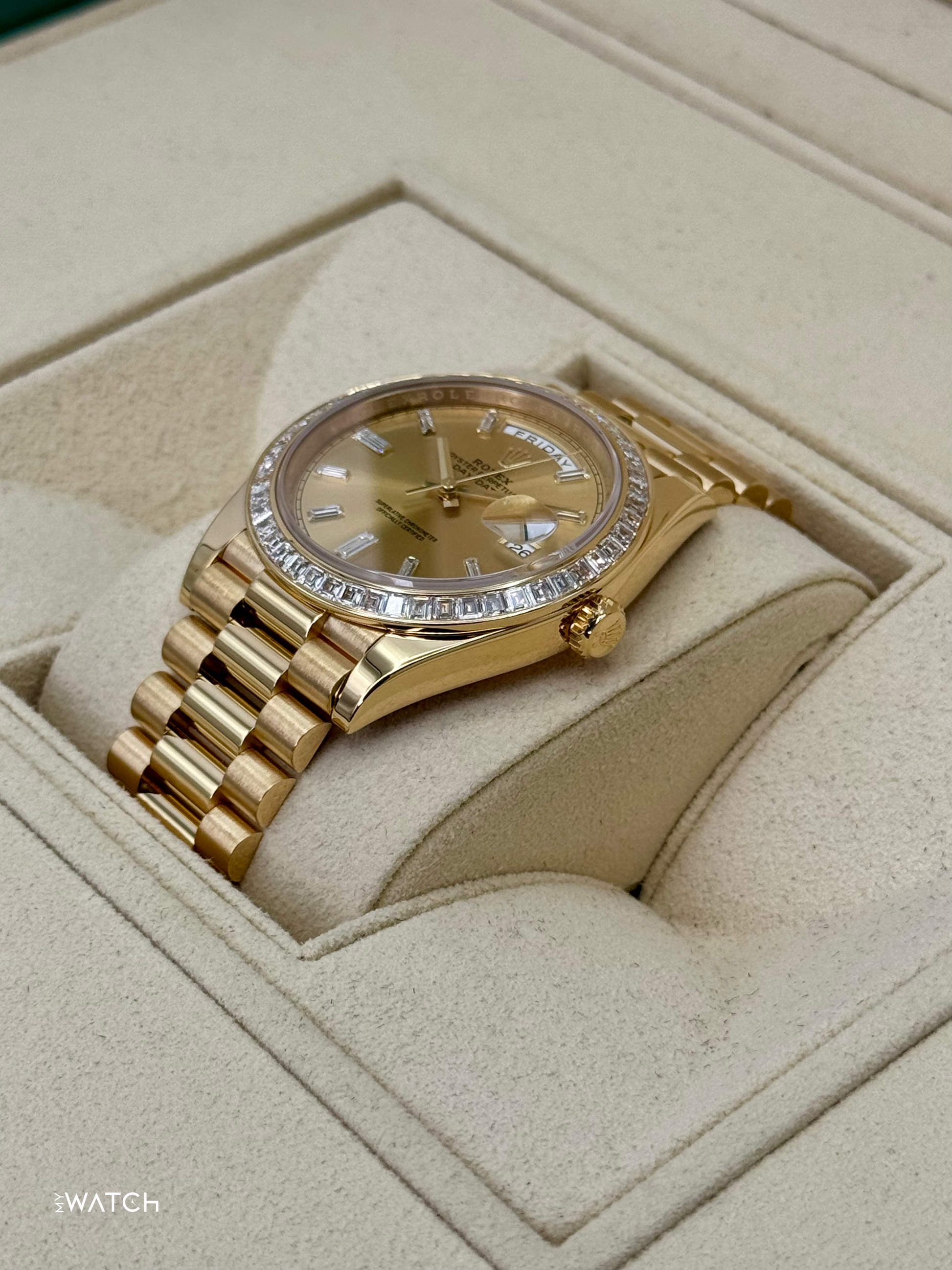 2018 Rolex Day-Date 40mm 228398TBR Presidential Yellow Gold Champagne Dial - MyWatchLLC