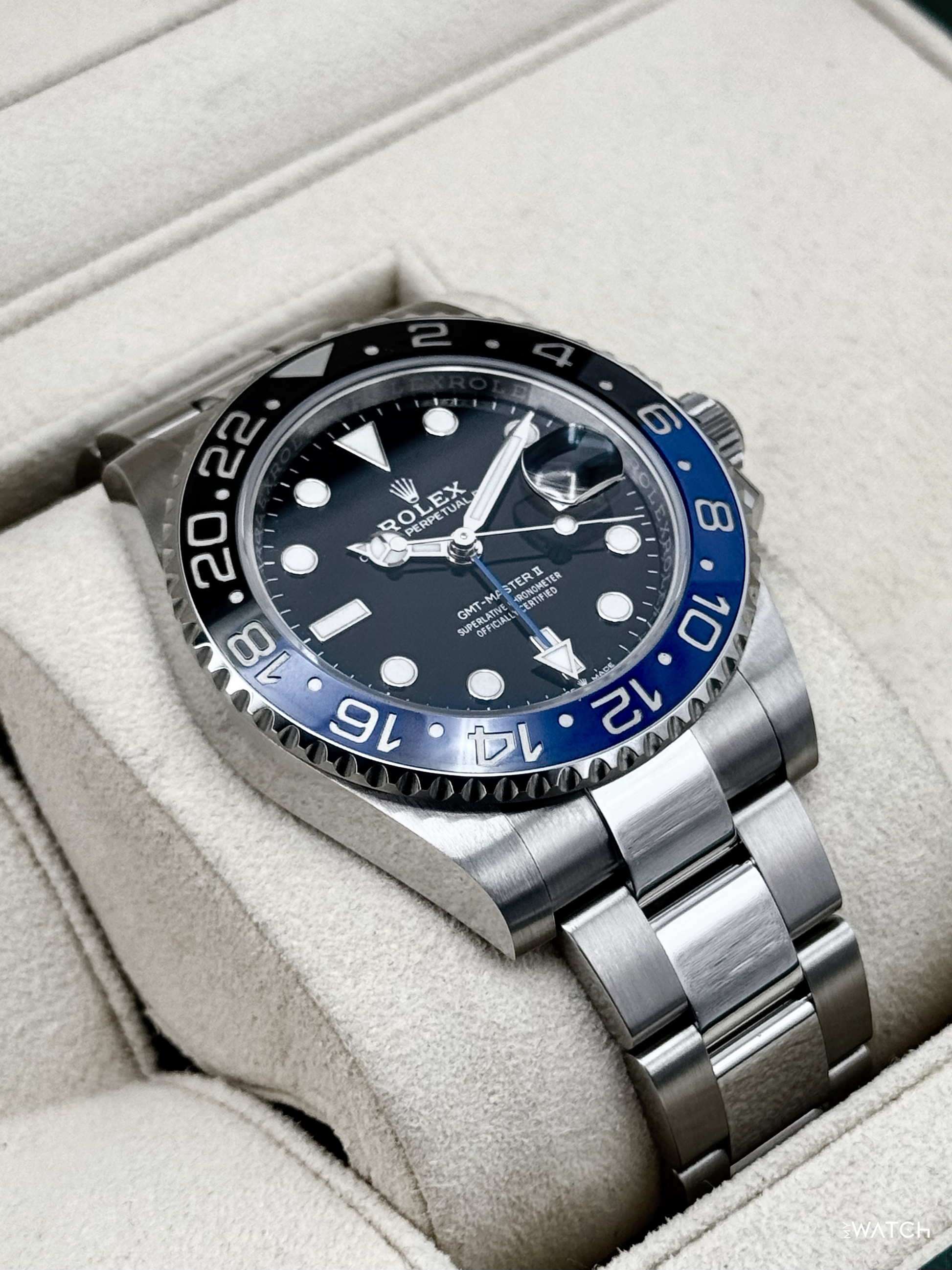 2022 Rolex GMT-Master II "Batman" 40mm 126710BLNR Oyster - MyWatchLLC