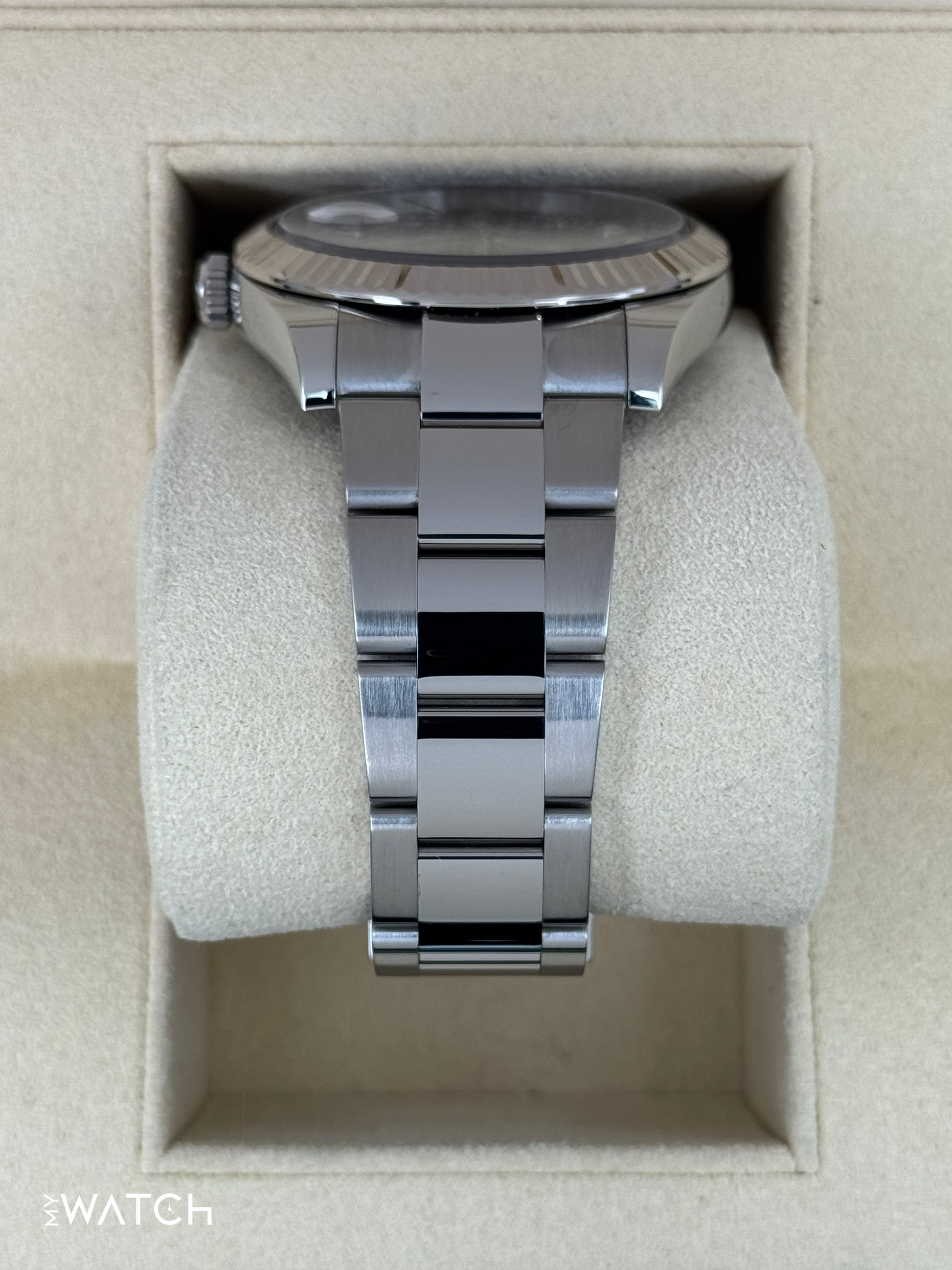 2022 Rolex Datejust 41mm 126334 Stainless Steel Oyster Rhodium Diamond Dial - MyWatchLLC