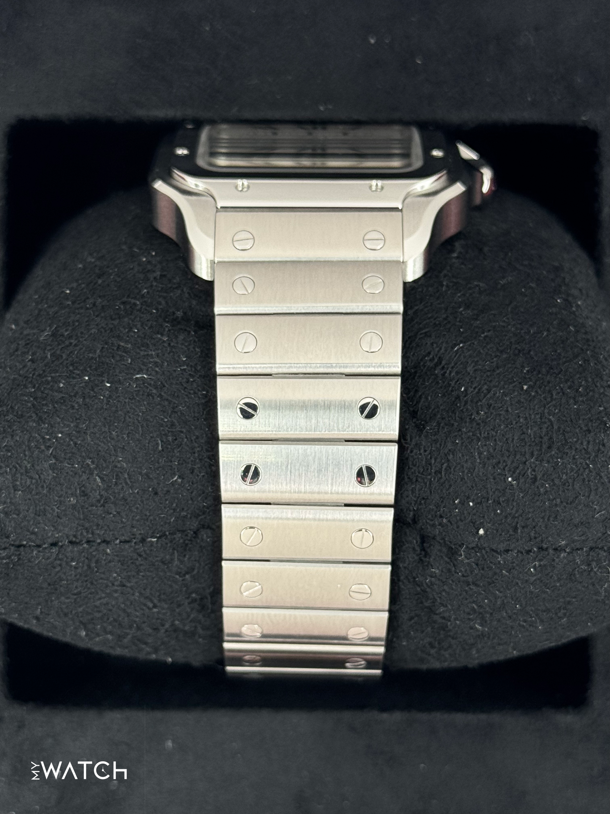 2023 Santos De Cartier 39.8mm WSSA0018 Stainless Steel White Dial - MyWatchLLC