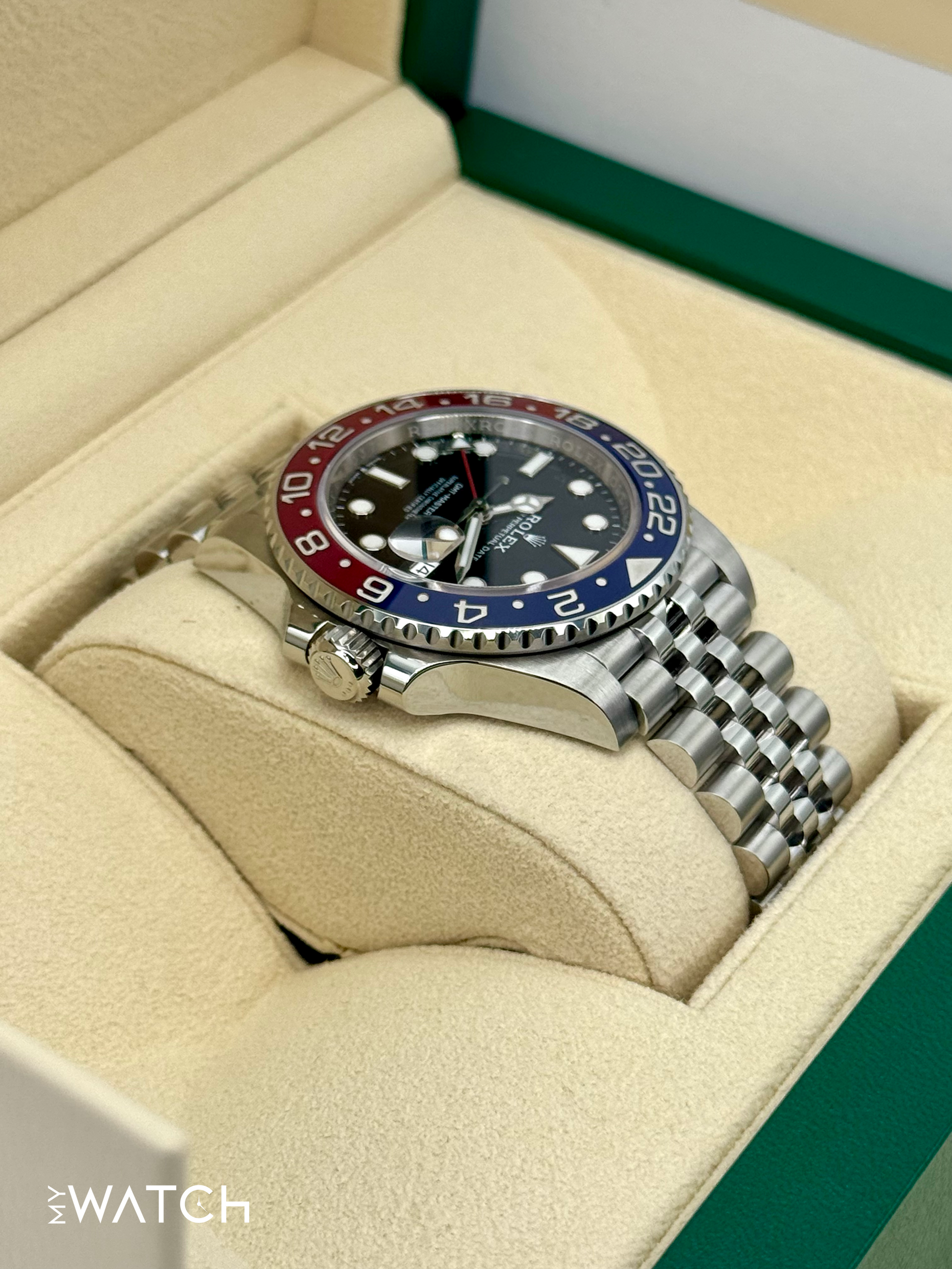 2023 Rolex GMT-Master II "Pepsi" 40mm 126710BLRO Jubilee - MyWatchLLC