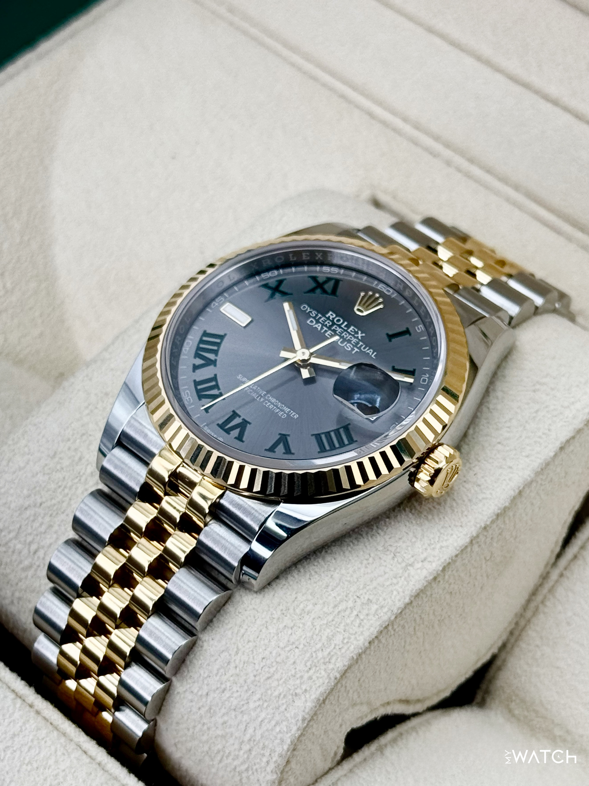2025 Rolex Datejust 36mm 126233 Two-Tone Jubilee Wimbledon Dial - MyWatchLLC