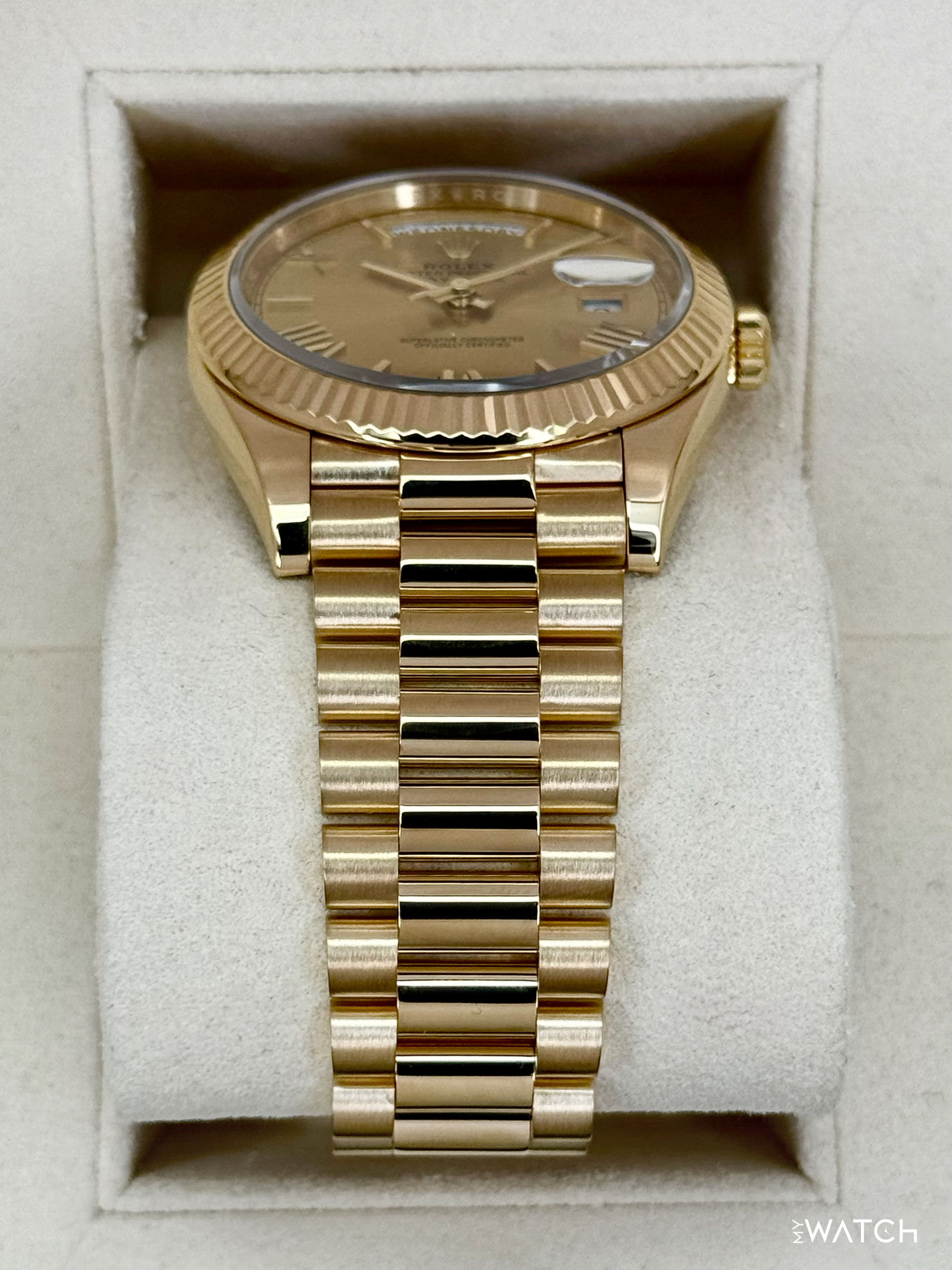 2019 Rolex Day-Date 40mm 228238 Presidential Champagne Dial - MyWatchLLC