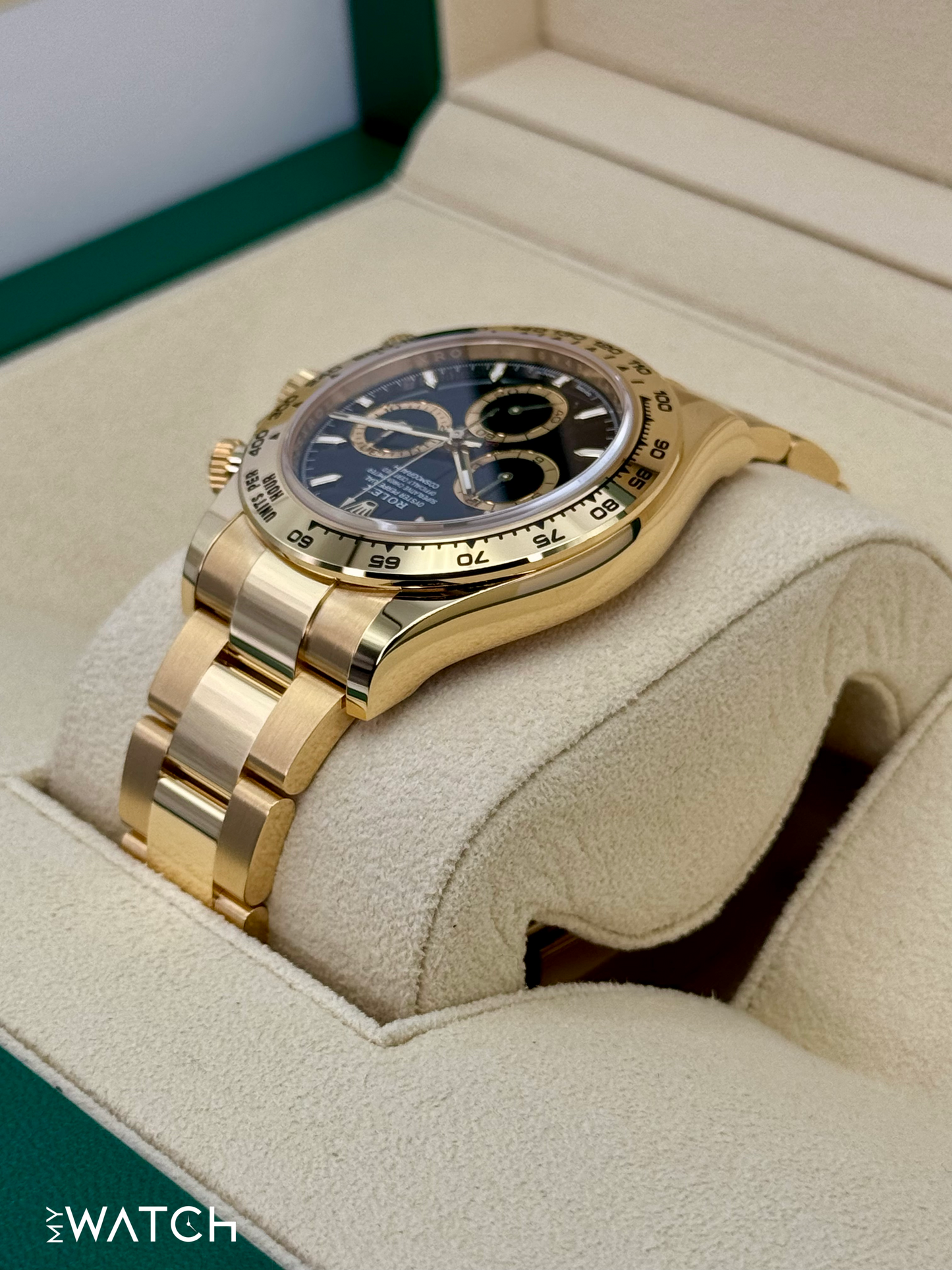 NEW 2025 Rolex Daytona 40mm 126508 18K Yellow Gold Black Dial - MyWatchLLC