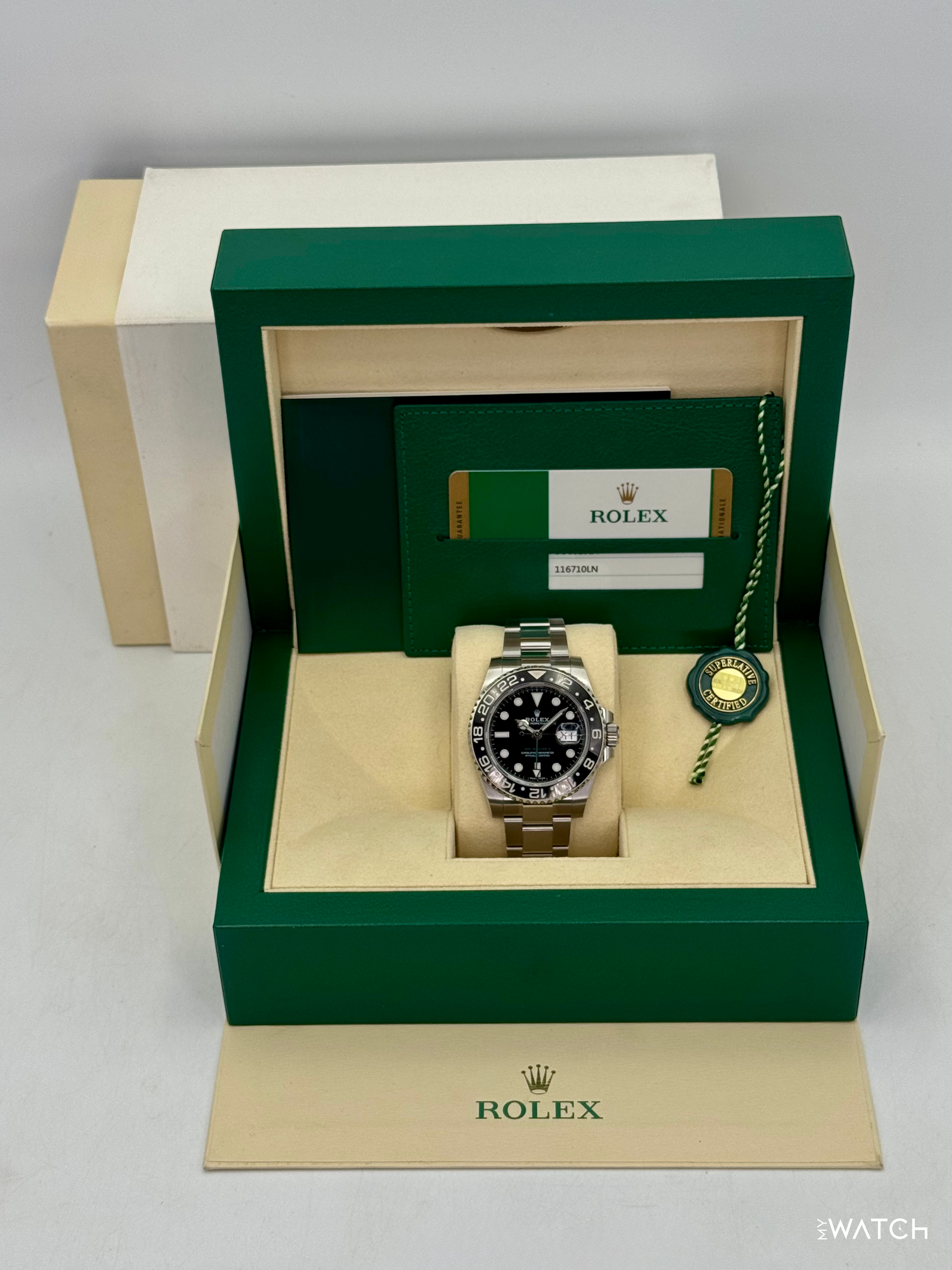 2018 Rolex GMT-Master II 40mm 116710LN Stainless Steel Black Dial - MyWatchLLC
