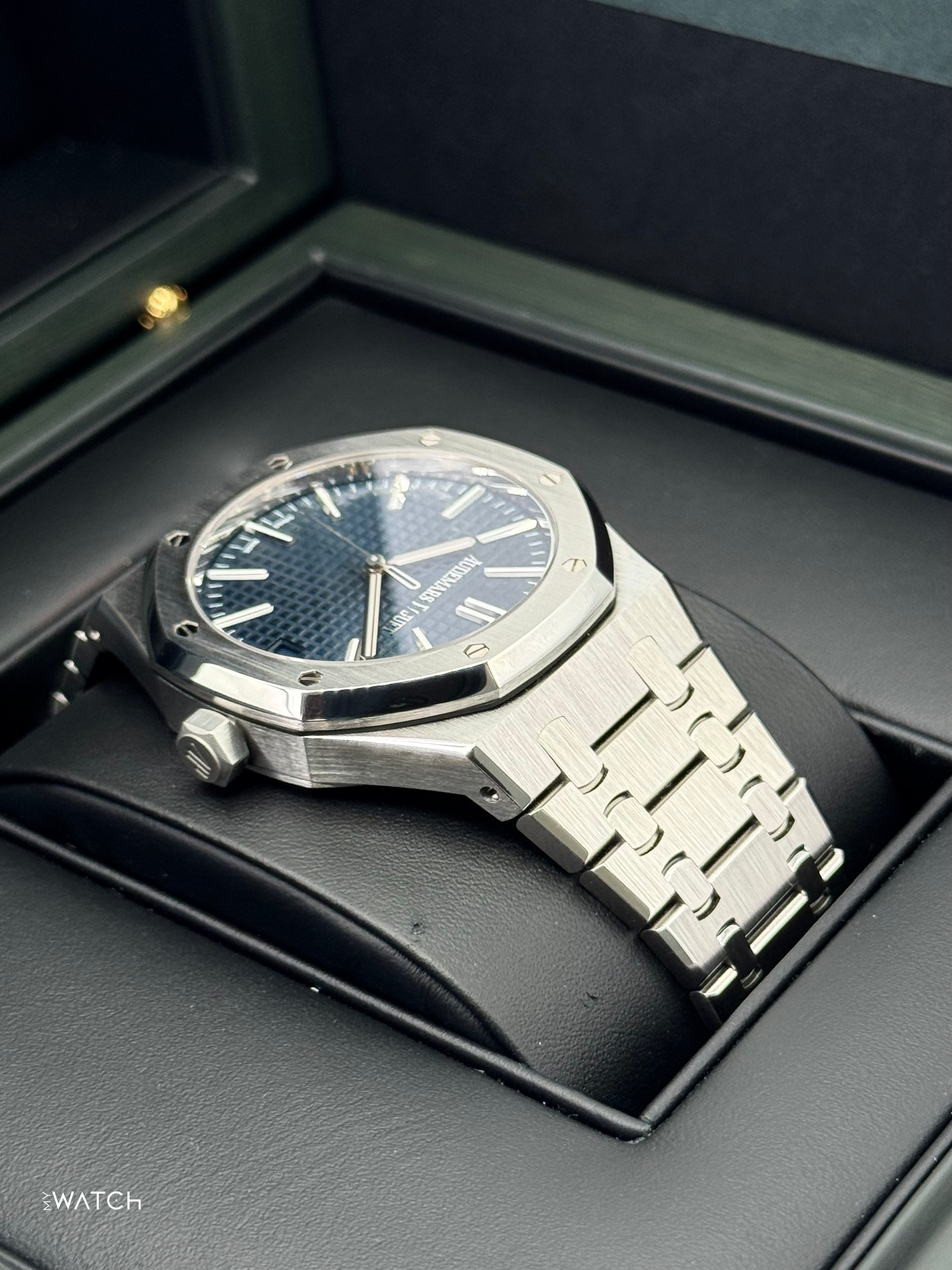 2023 Audemars Piguet Royal Oak 41mm 15510ST Stainless Steel Blue Dial - MyWatchLLC