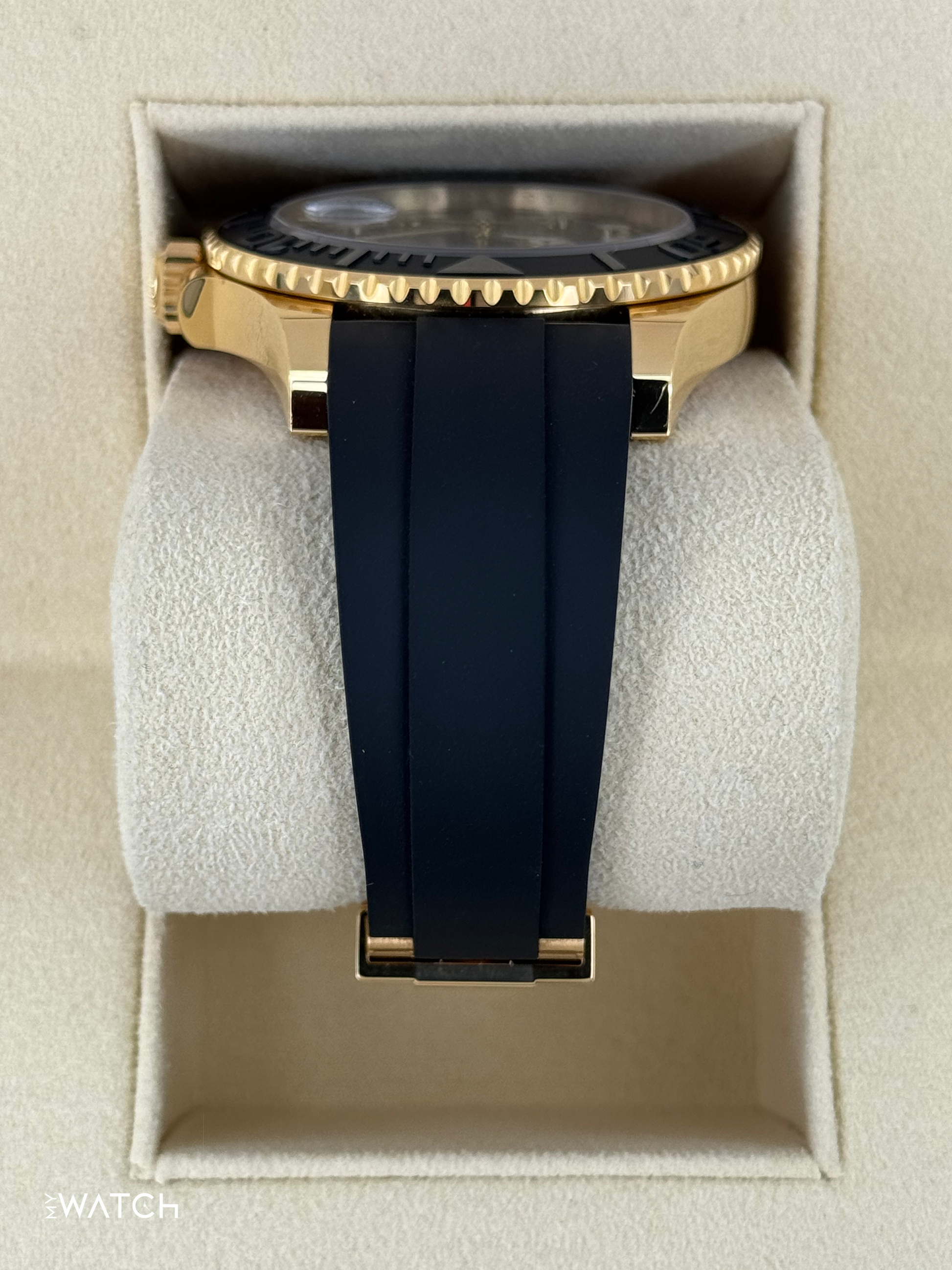 2023 Rolex Yacht-Master 42mm 226658 Gold Oysterflex Black Dial - MyWatchLLC