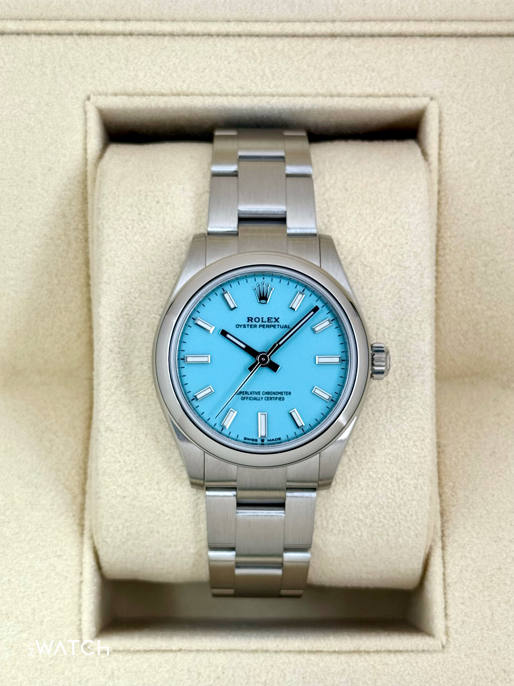 2023 Rolex Oyster Perpetual 31mm 277200 Turquoise Tiffany Blue Dial - MyWatchLLC