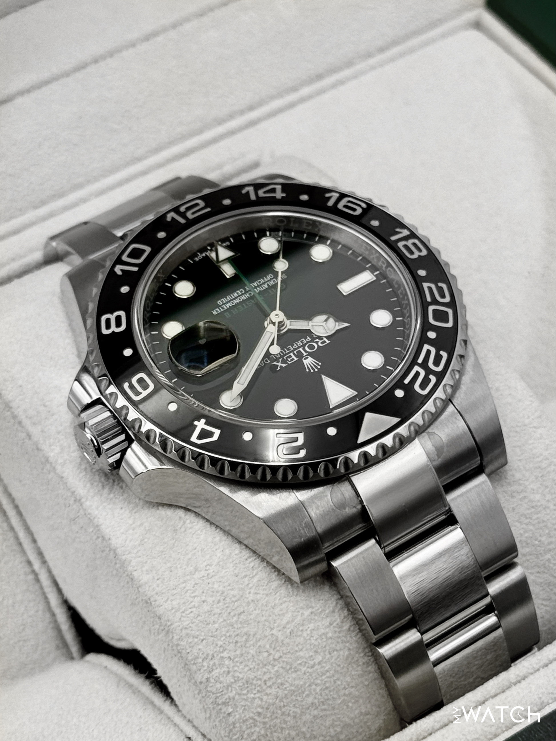 2015 Rolex GMT-Master II 40mm 116710LN Stainless Steel Black Dial - MyWatchLLC