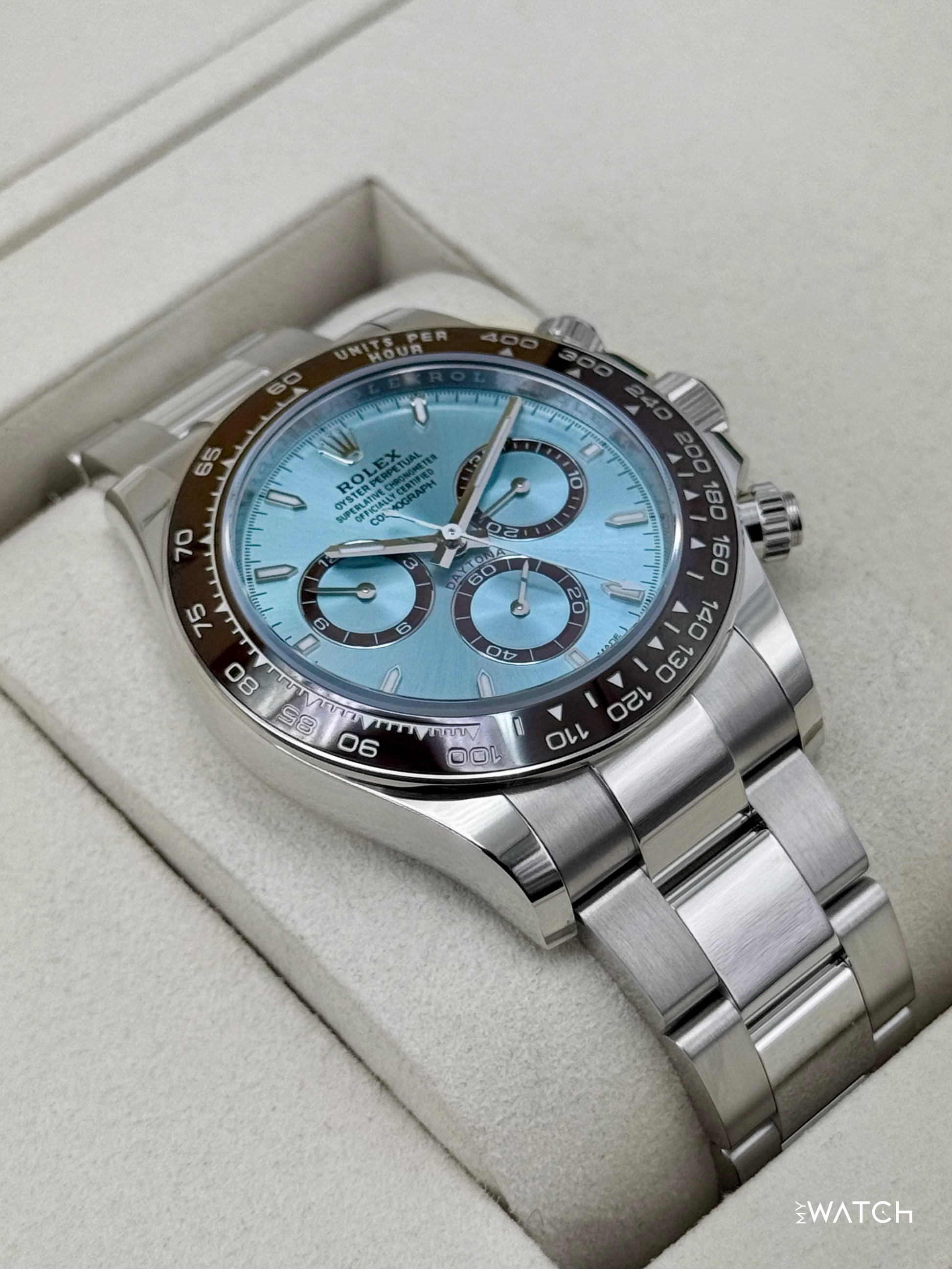 NEW 2026 Rolex Daytona 40mm 126506 Platinum Ice Blue Dial - MyWatchLLC