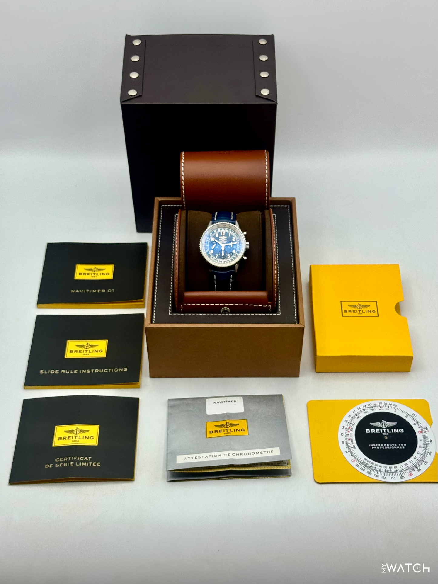 Breitling Navitimer 01 Limited Edition 43mm AB0121 Stainless Steel Blue Dial