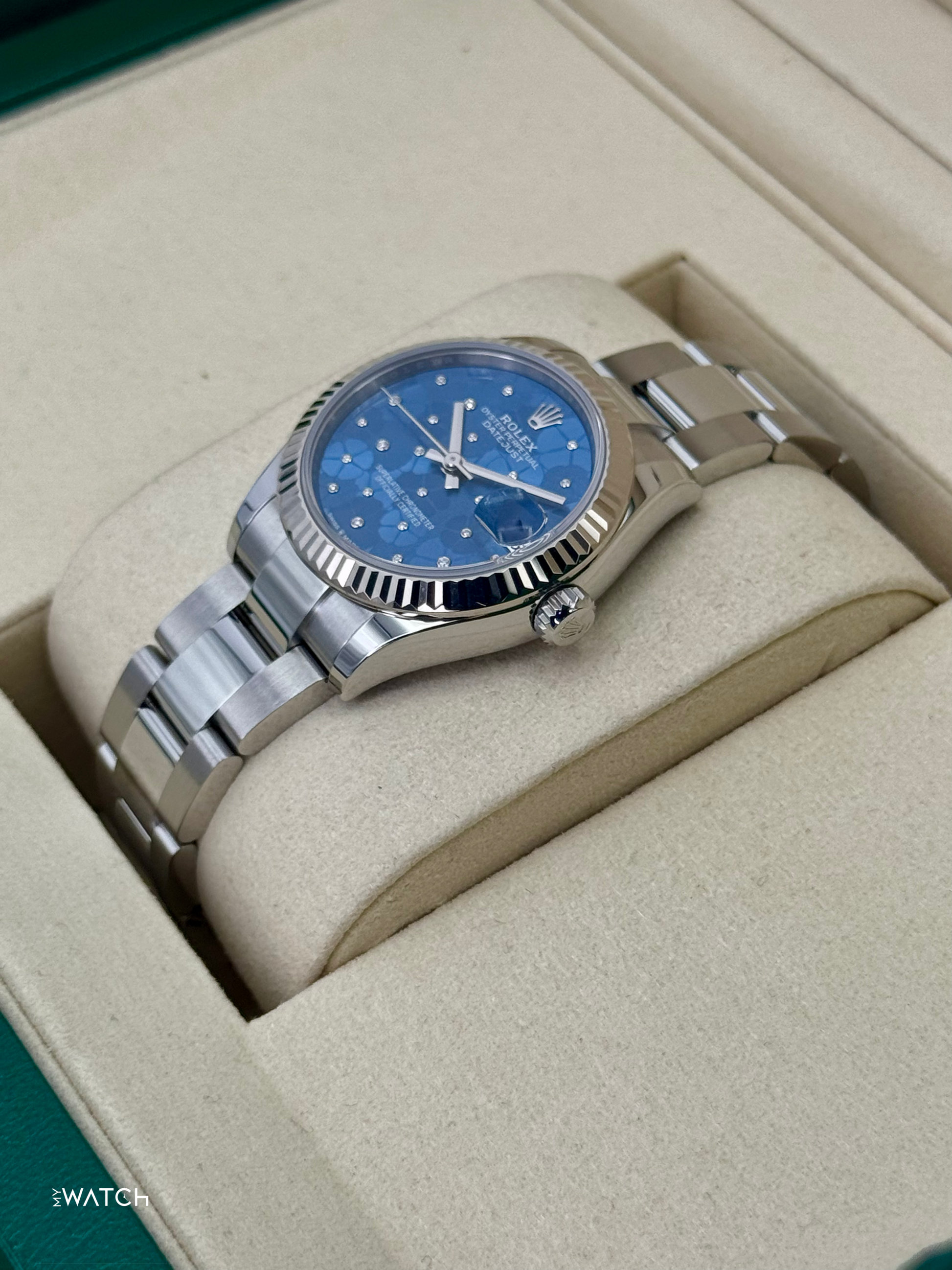 2025 Rolex Lady Datejust 31mm 278274 Stainless Steel Oyster Floral Dial - MyWatchLLC