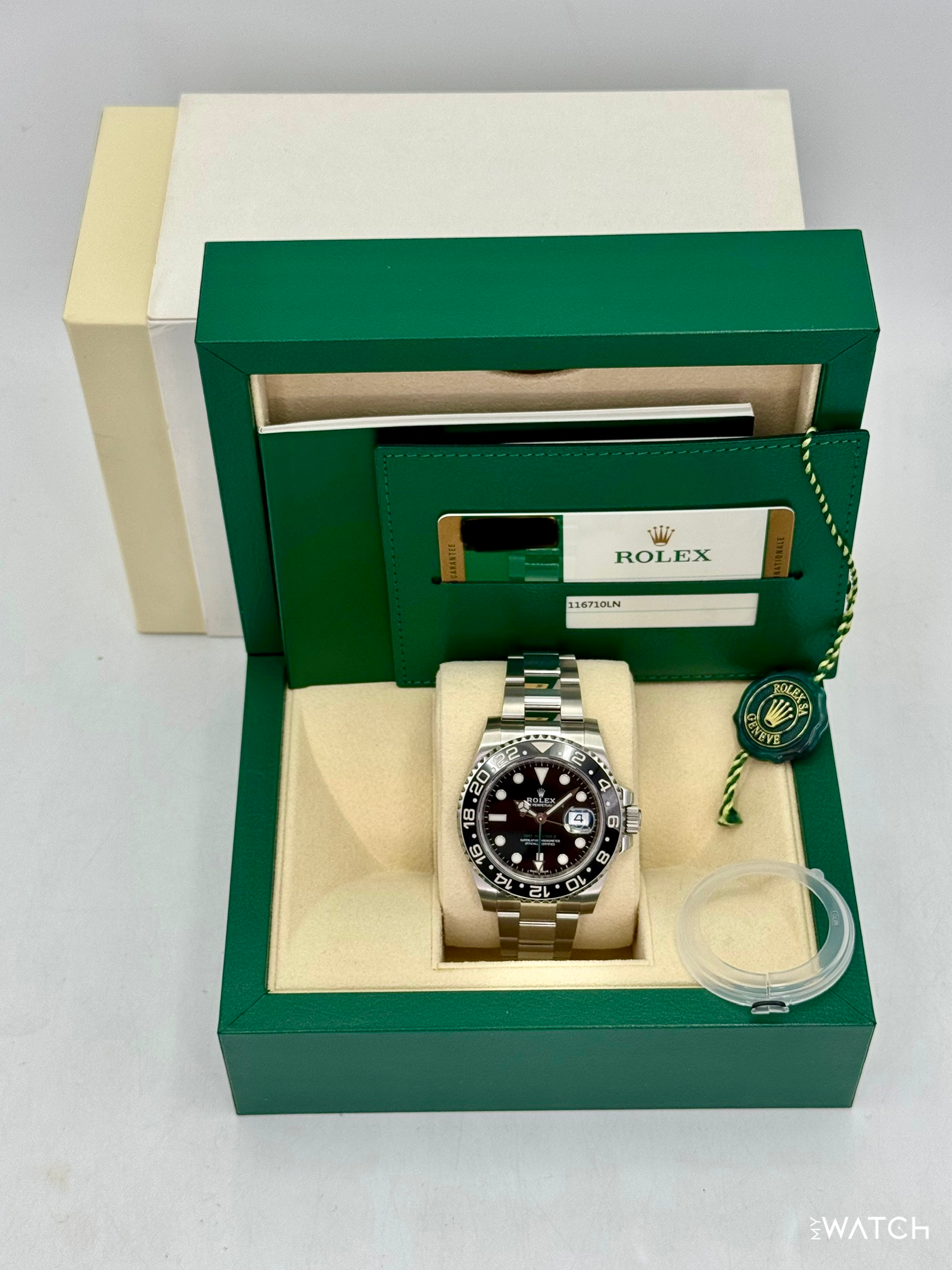 2018 Rolex GMT-Master II 40mm 116710LN Stainless Steel Black Dial - MyWatchLLC