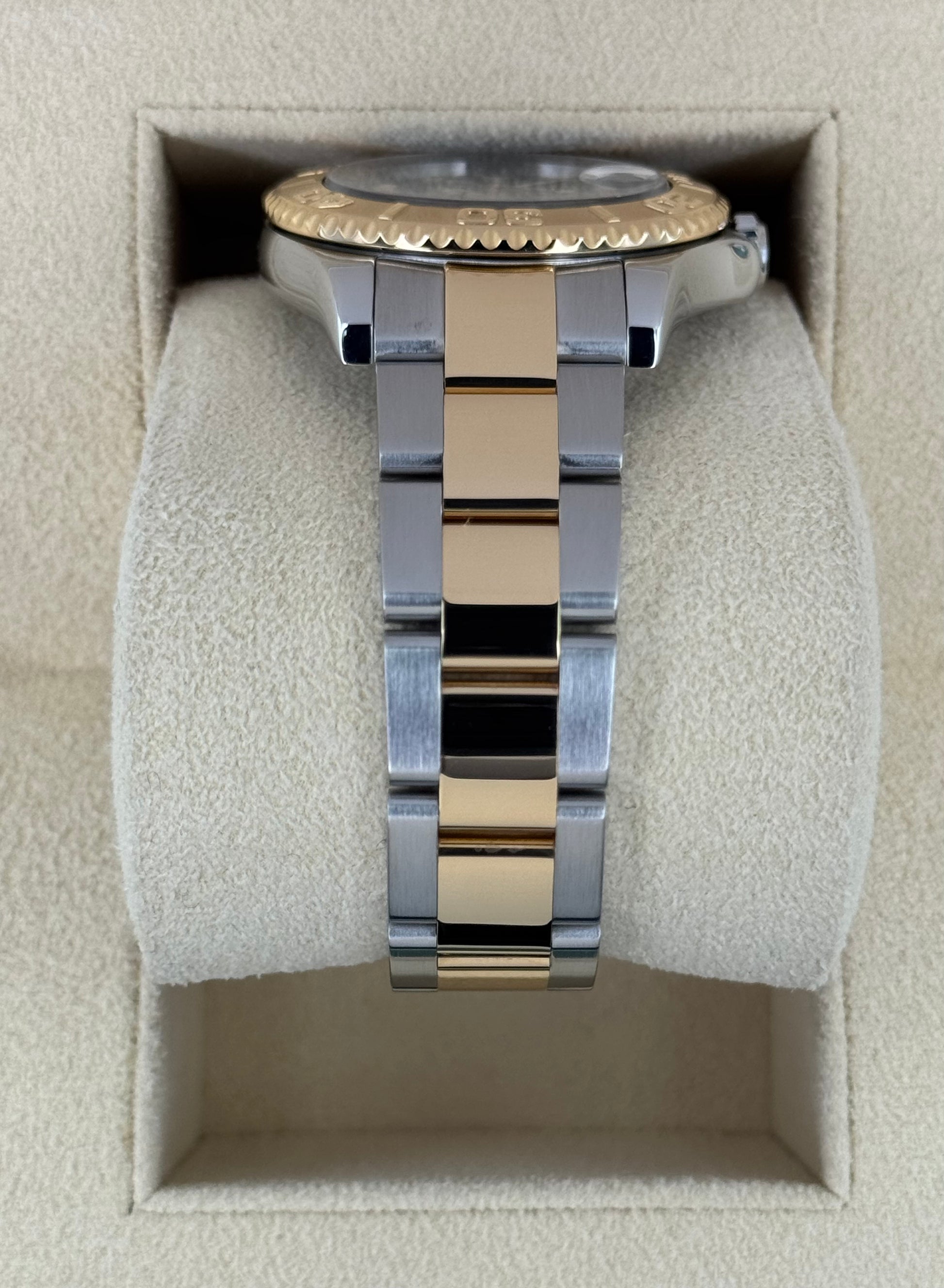 1999 Rolex Yacht-Master 35mm 68623 Two-Tone Blue Dial - MyWatchLLC