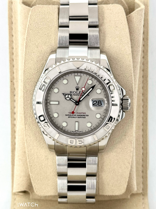 2025 CPO Rolex Yacht-Master 40mm 16622 Platinum Bezel and Dial - MyWatchLLC
