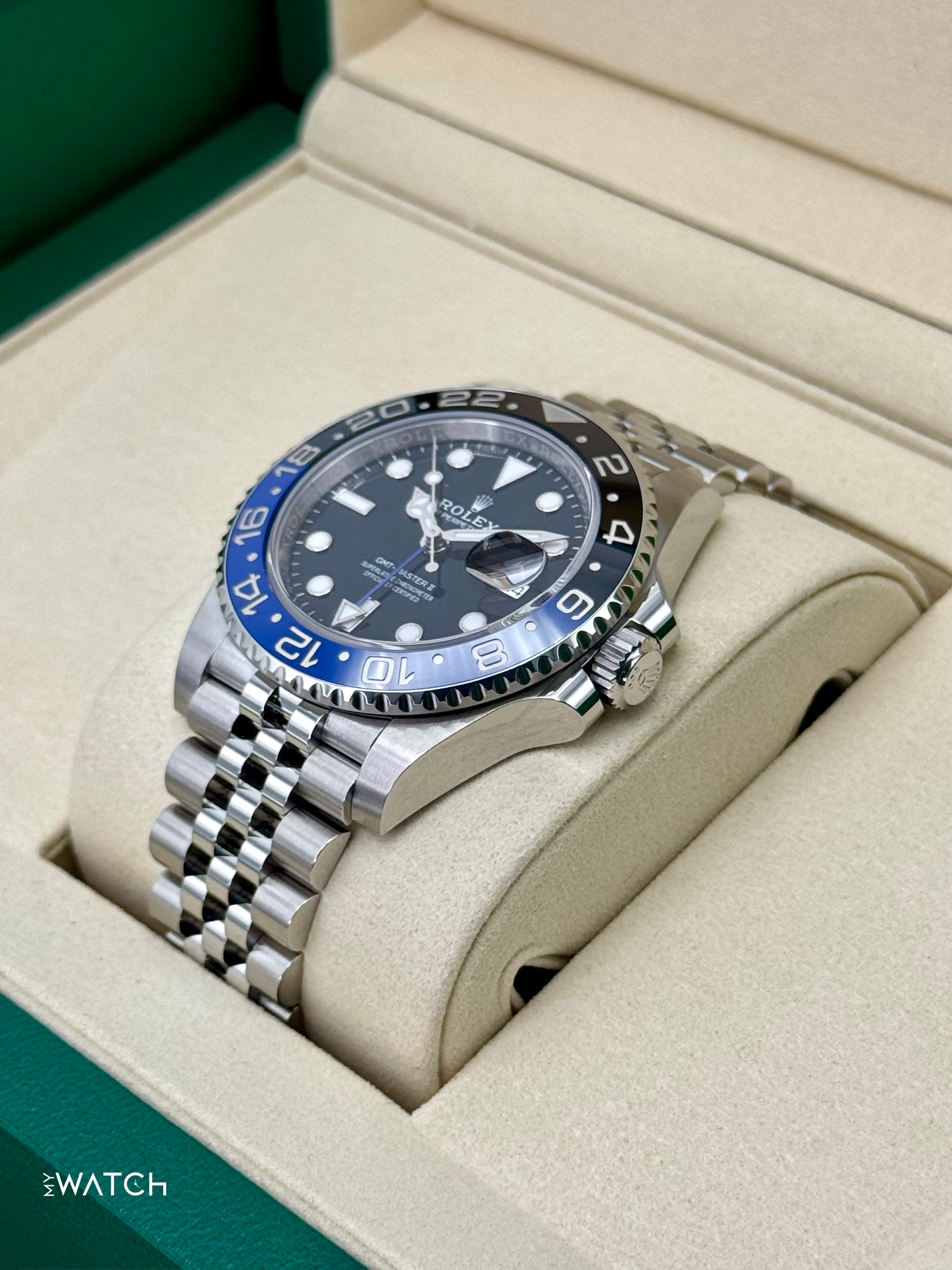 NEW 2025 Rolex GMT-Master II "Batgirl" 40mm 126710BLNR Jubilee (STICKERED) - MyWatchLLC