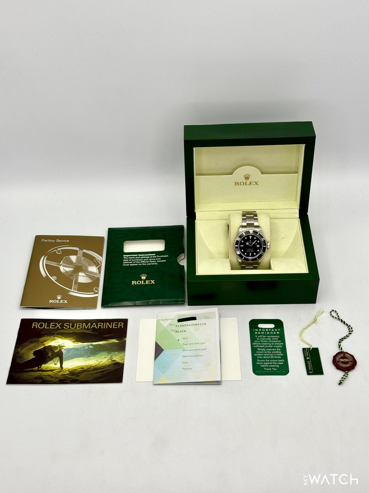 2007 Rolex Sea-Dweller 40mm 16600 Stainless Steel Black Dial "Collectors Set" - MyWatchLLC